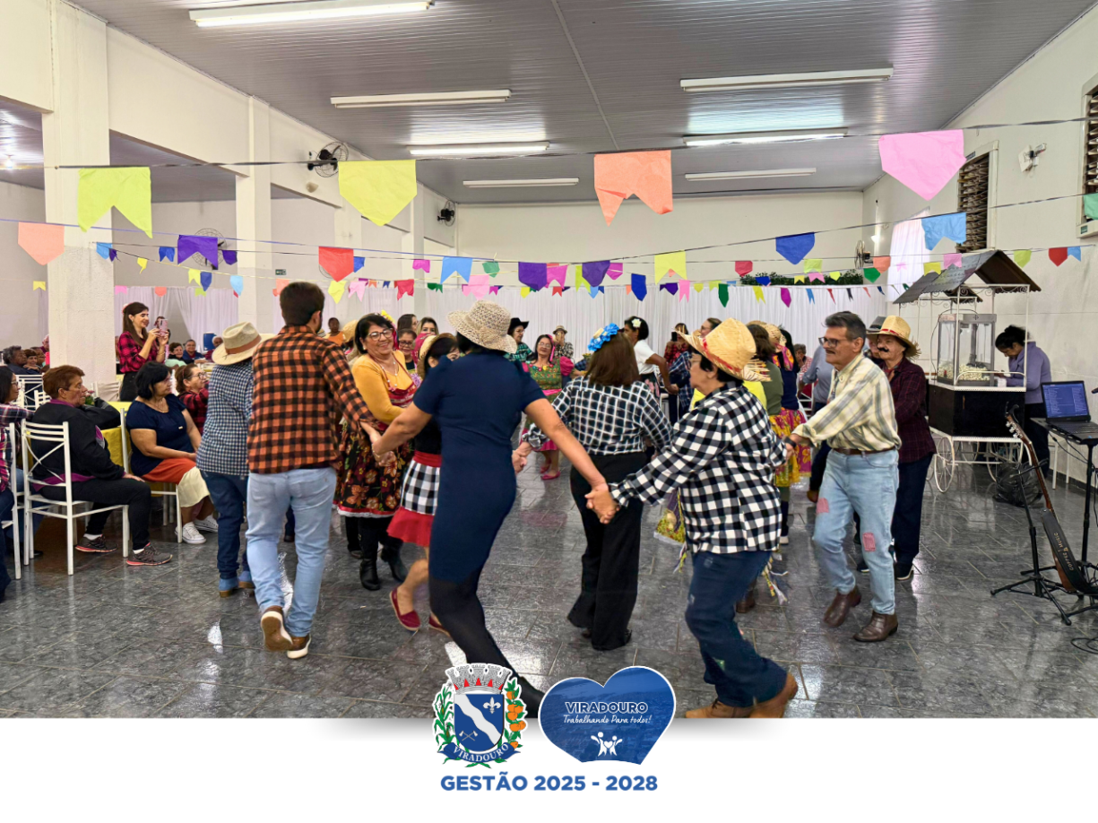 Festa Julina anima a manhã dos idosos dos CCIs e CRAS!