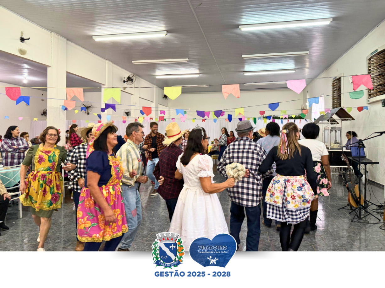 Festa Julina anima a manhã dos idosos dos CCIs e CRAS!