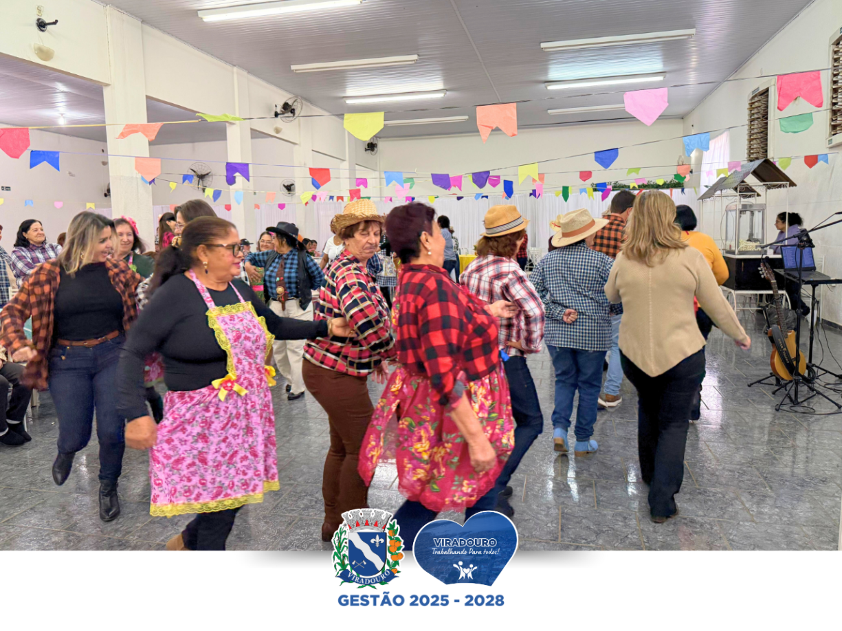 Festa Julina anima a manhã dos idosos dos CCIs e CRAS!