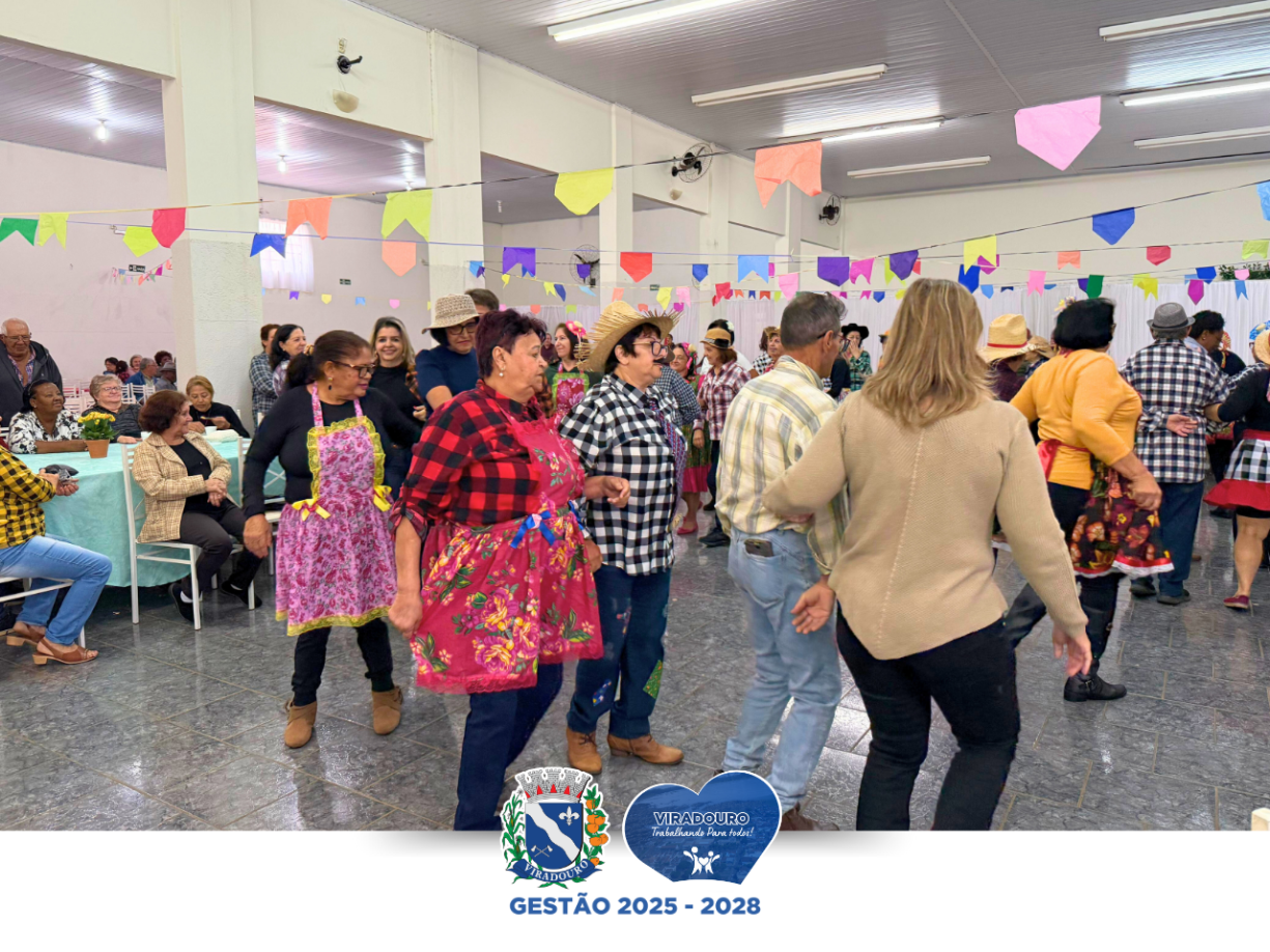 Festa Julina anima a manhã dos idosos dos CCIs e CRAS!