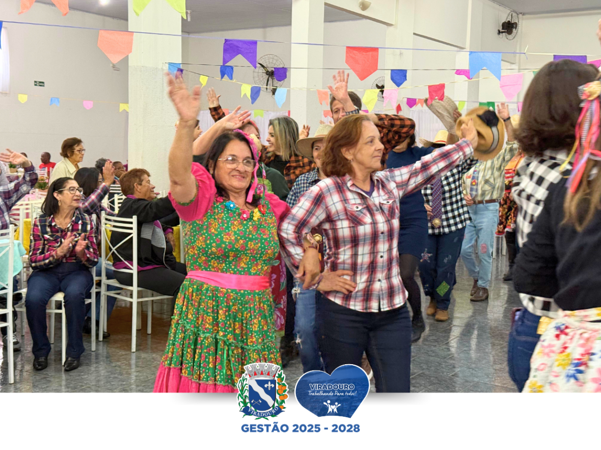 Festa Julina anima a manhã dos idosos dos CCIs e CRAS!