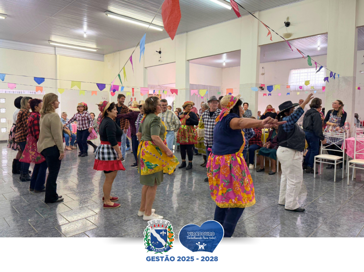 Festa Julina anima a manhã dos idosos dos CCIs e CRAS!