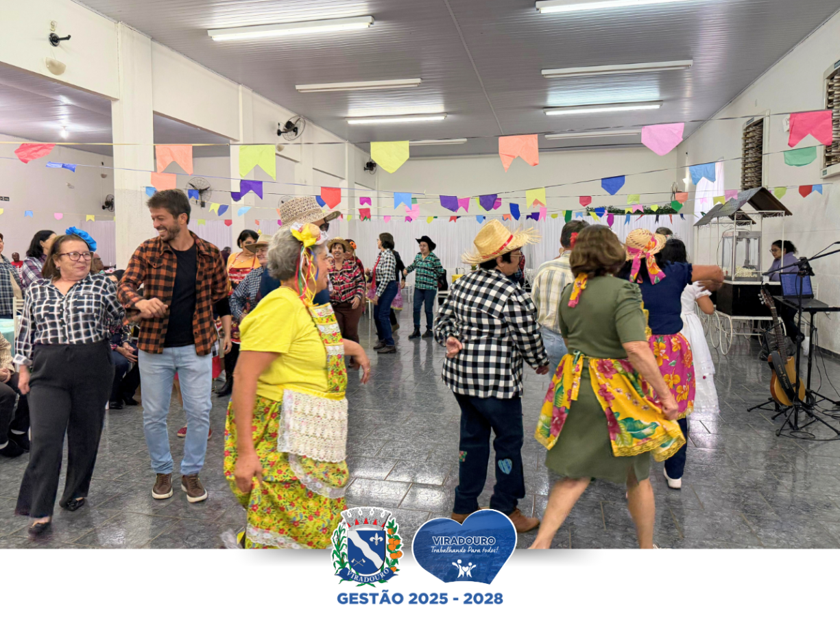 Festa Julina anima a manhã dos idosos dos CCIs e CRAS!