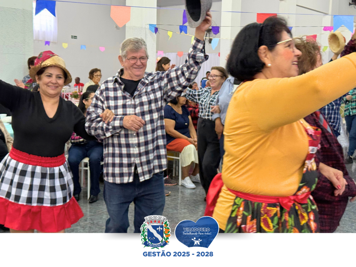 Festa Julina anima a manhã dos idosos dos CCIs e CRAS!