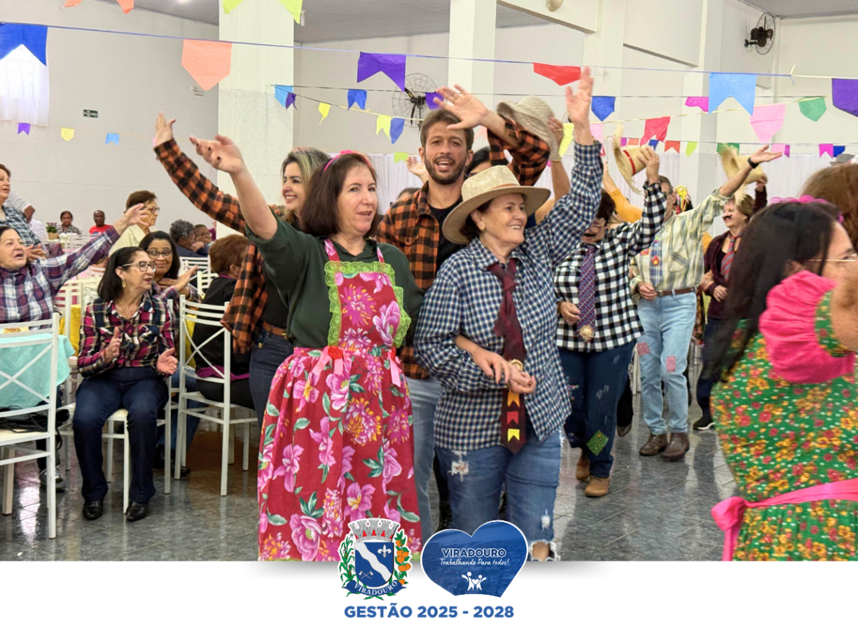 Festa Julina anima a manhã dos idosos dos CCIs e CRAS!