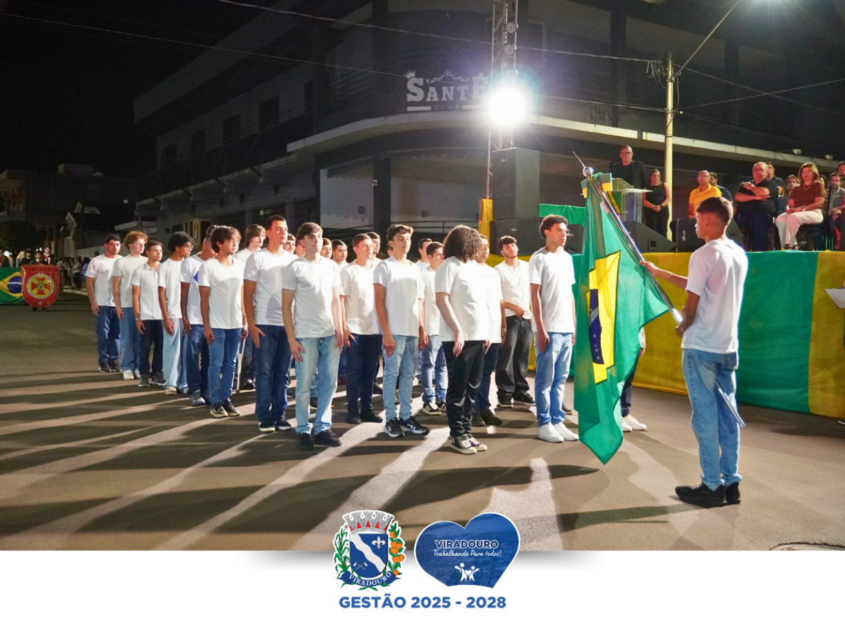 Desfile Cívico de 7 de Setembro Reúne Comunidade e Celebra História do Brasil, em Viradouro