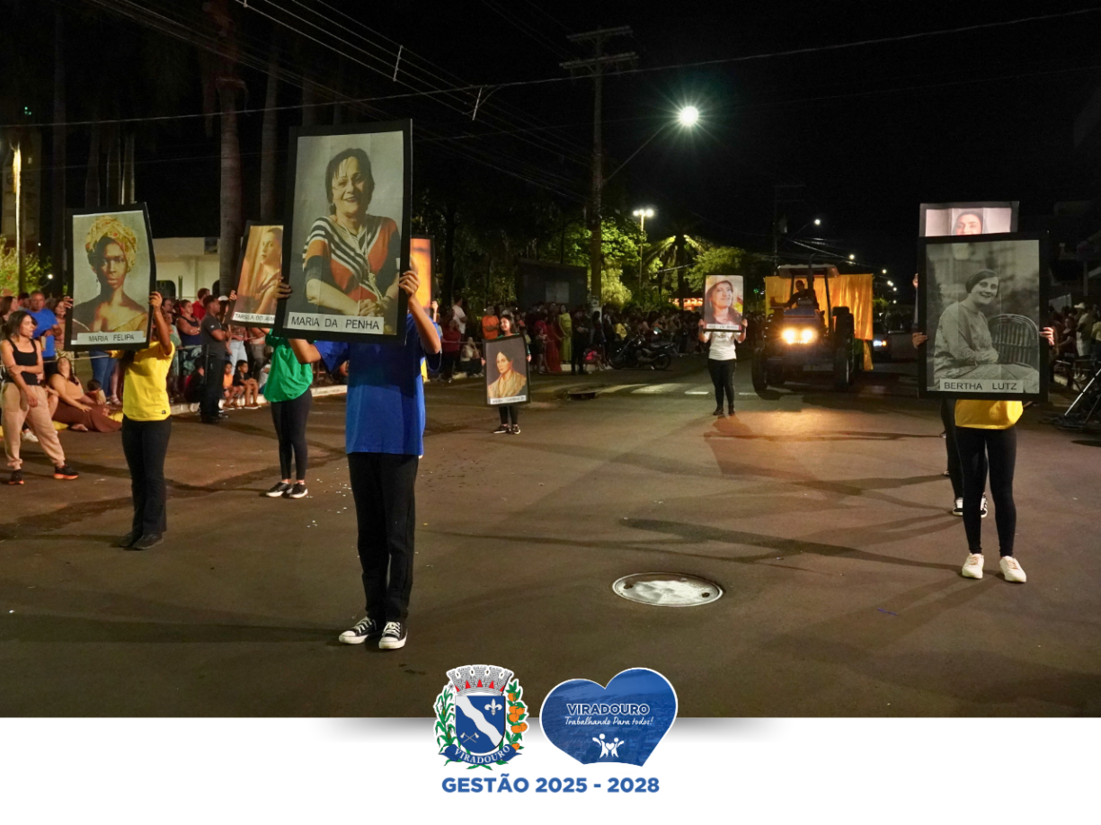 Desfile Cívico de 7 de Setembro Reúne Comunidade e Celebra História do Brasil, em Viradouro
