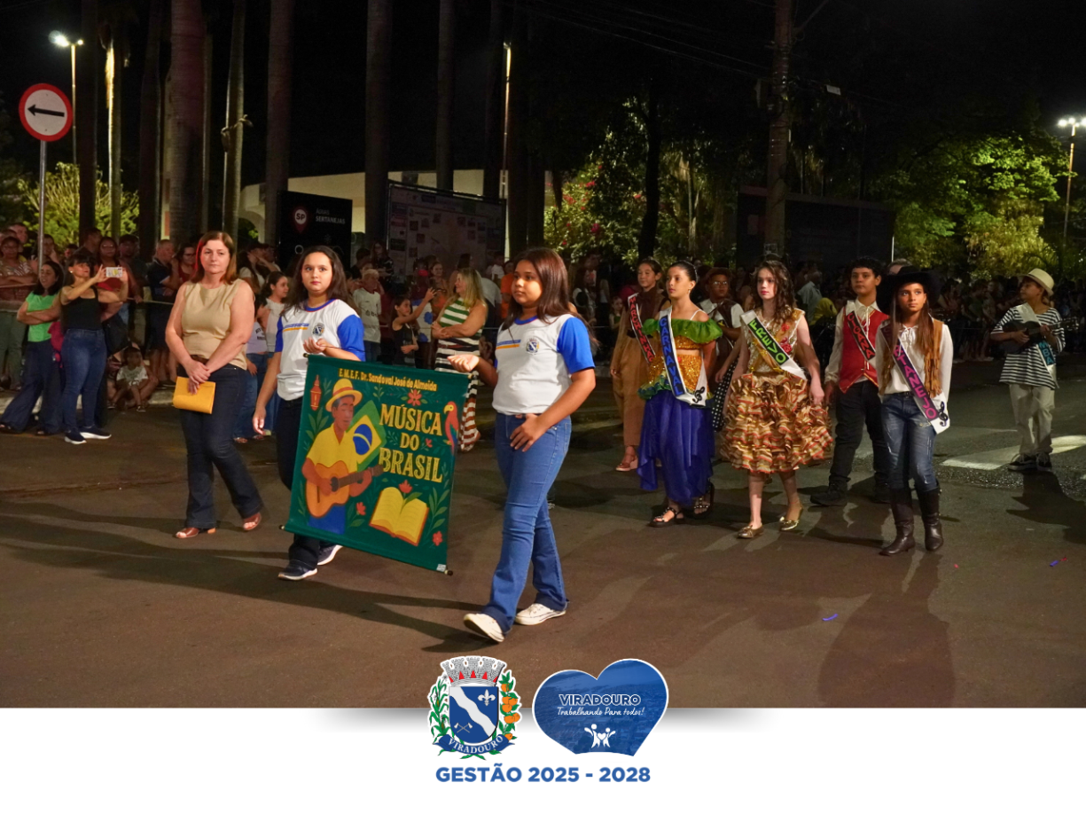 Desfile Cívico de 7 de Setembro Reúne Comunidade e Celebra História do Brasil, em Viradouro