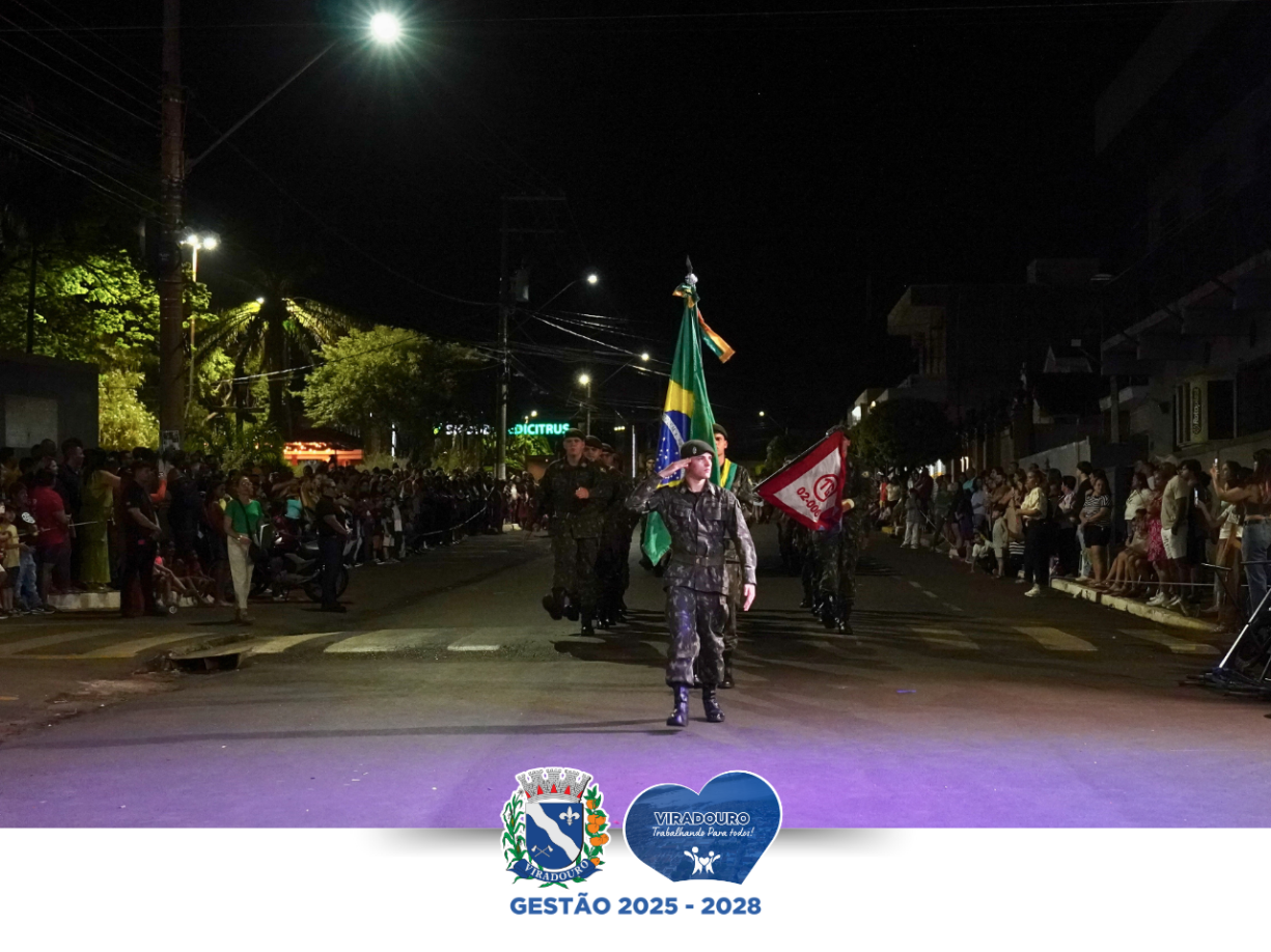 Desfile Cívico de 7 de Setembro Reúne Comunidade e Celebra História do Brasil, em Viradouro