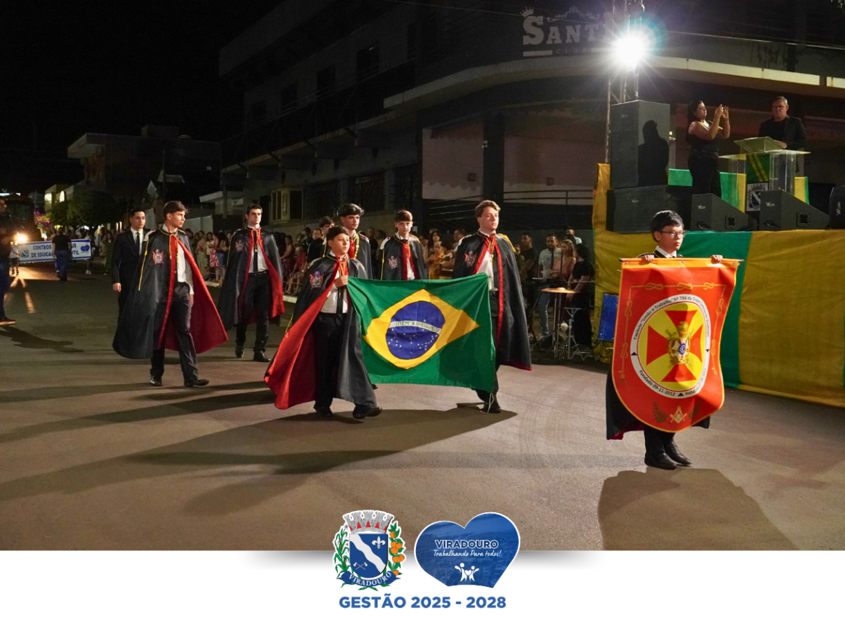 Desfile Cívico de 7 de Setembro Reúne Comunidade e Celebra História do Brasil, em Viradouro