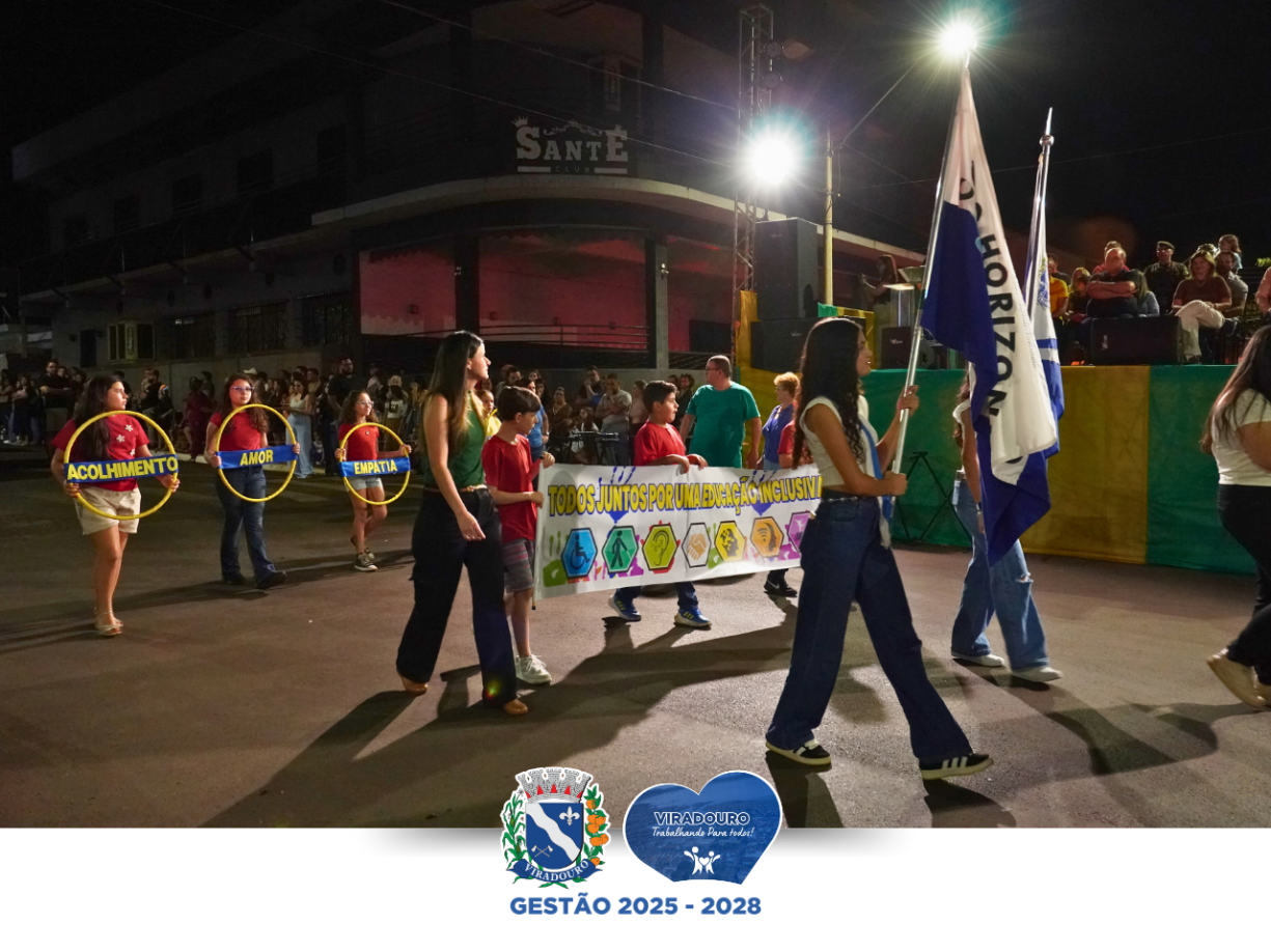 Desfile Cívico de 7 de Setembro Reúne Comunidade e Celebra História do Brasil, em Viradouro