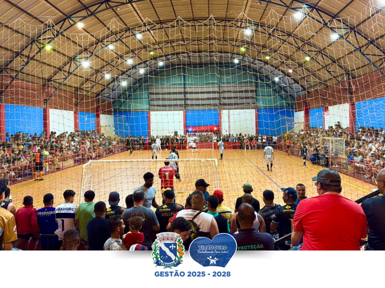 Viradouro abre o 27º Campeonato Municipal de Futsal com homenagens, emoção e celebração ao esporte