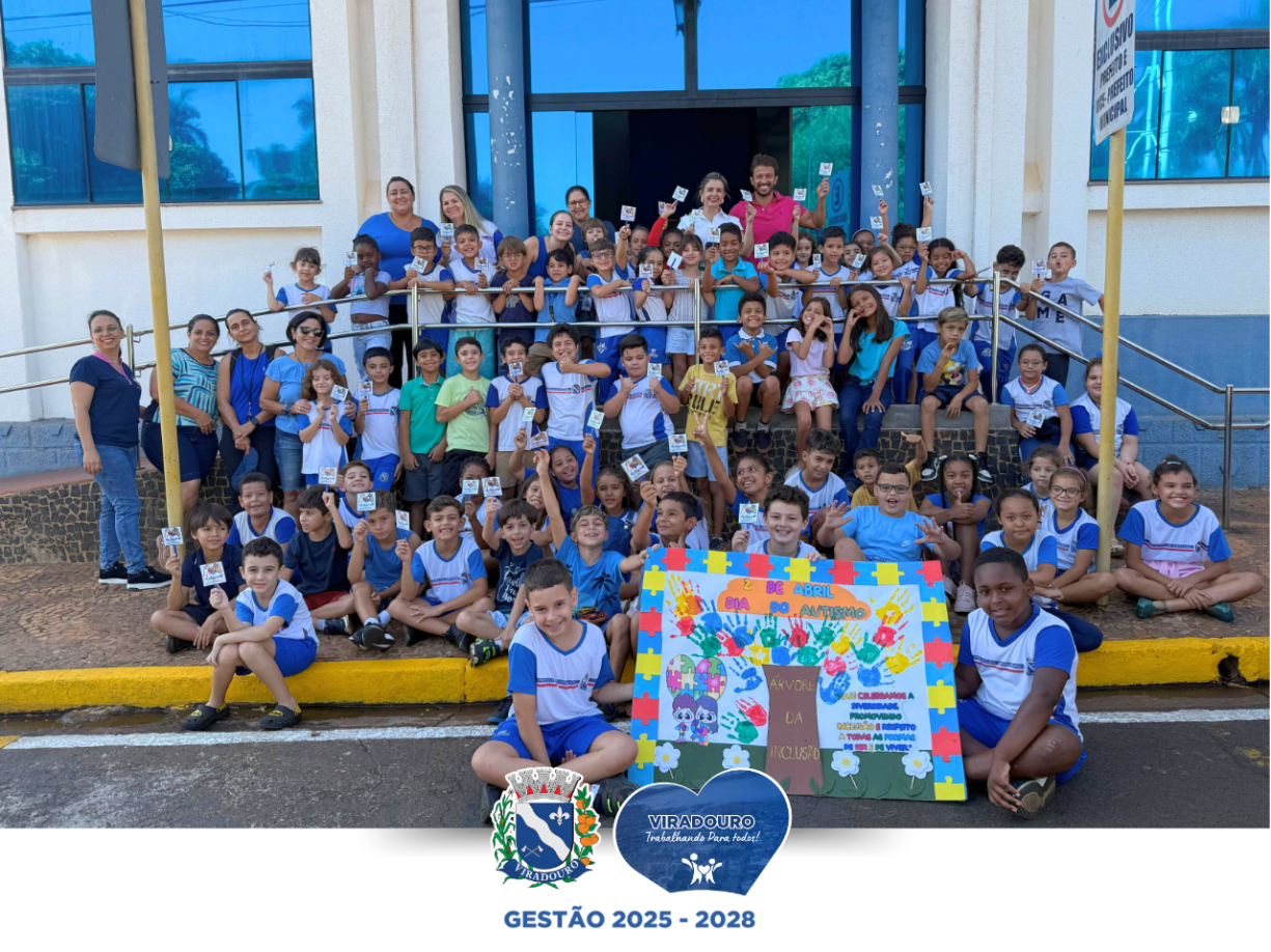 Alunos da EMEF Sandoval José de Almeida Promovem Ação pelo Dia Mundial do Autismo em Viradouro