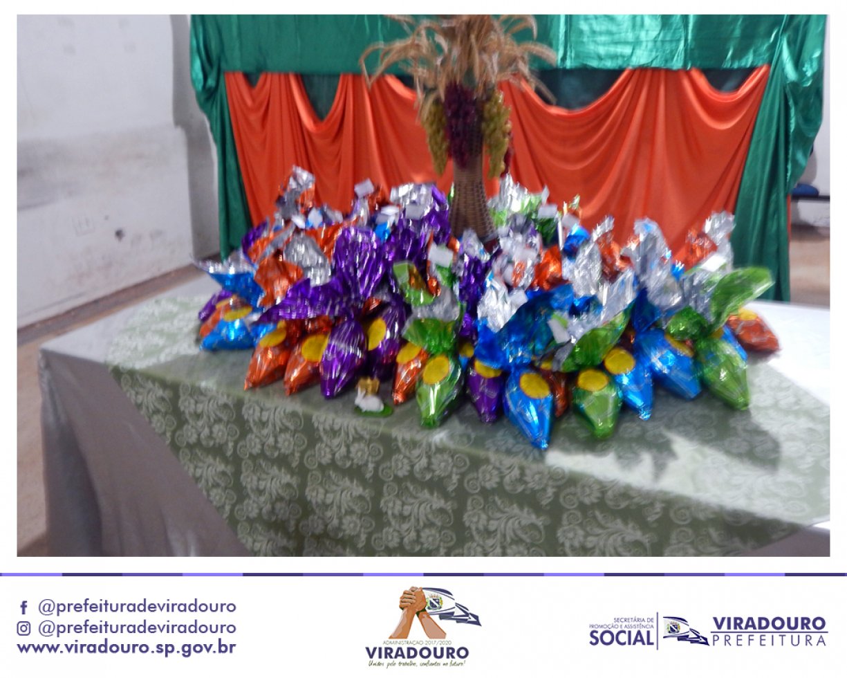 Ação Social Entre a Prefeitura e a Secretaria de Ass. Social Distribuiu Ovos de Chocolate Para Grupos Assistidos Em Programas Sociais do Município