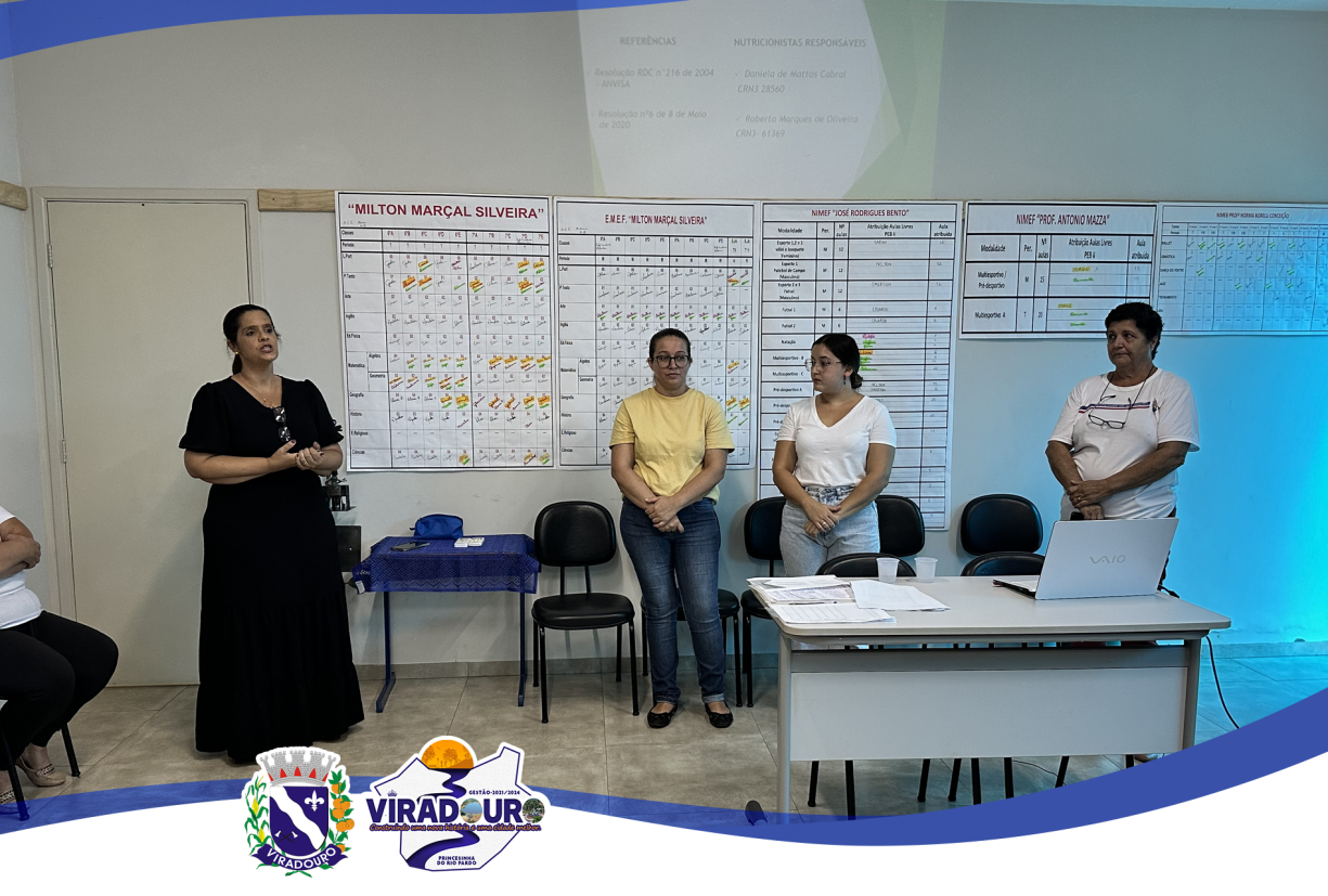 EDUCAÇÃO DE VIRADOURO TAMBÉM PRIMA POR UMA MERENDA DE QUALIDADE! 