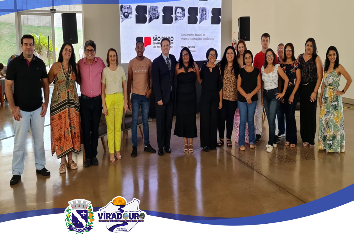EQUIPE DE VIRADOURO PARTICIPA DO ENCERRAMENTO DA FASE 1 DO PROJETO DE QUALIFICAÇÃO DA ATENÇÃO BÁSICA! 
