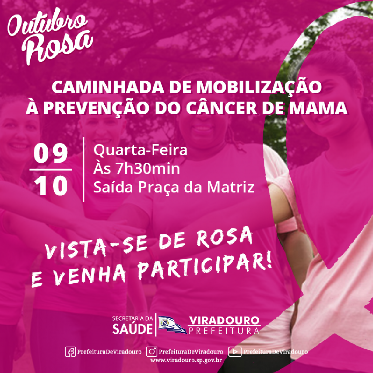 Caminhada Outubro Rosa 