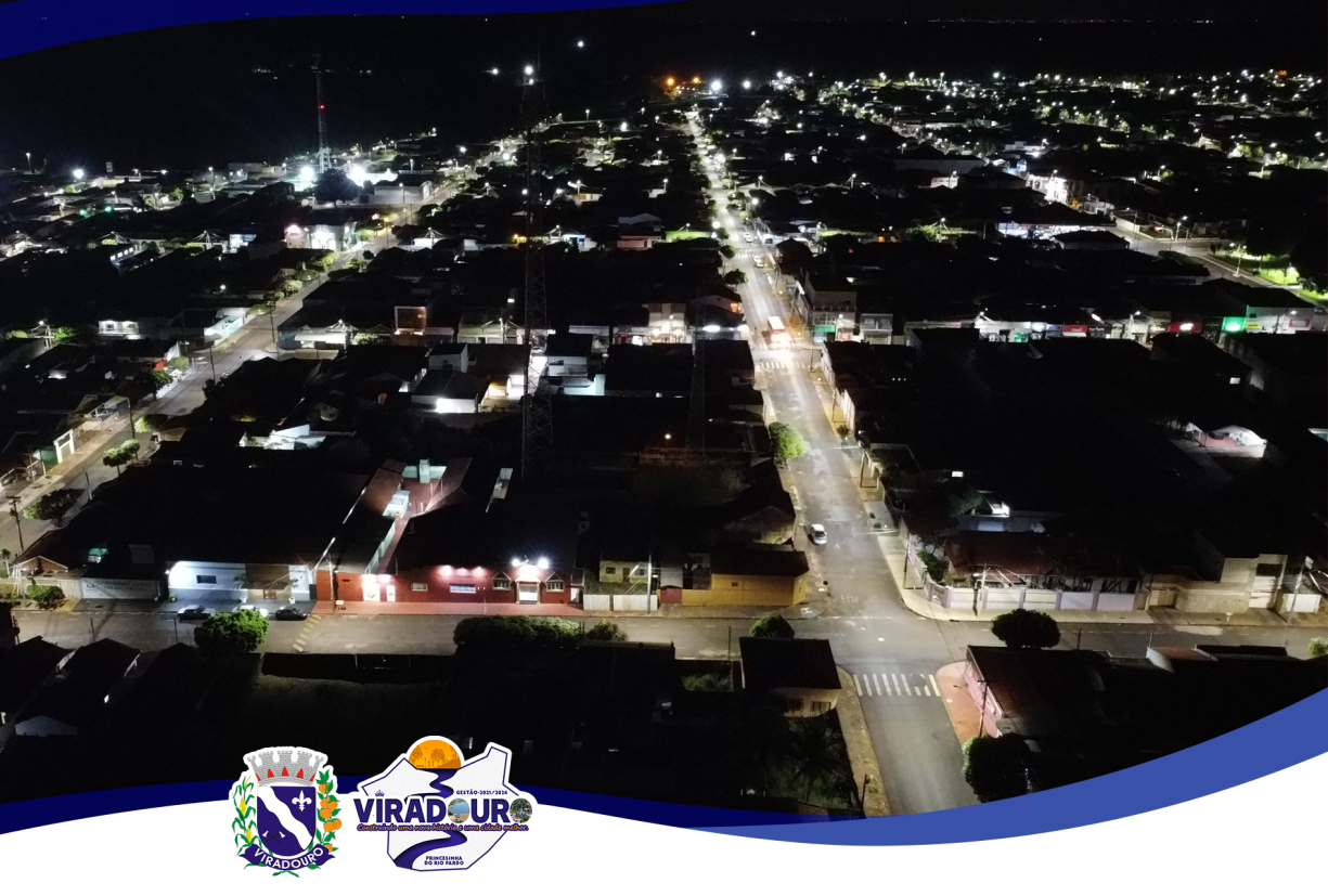 CIDADE ILUMINADA POR LUZ DE LED