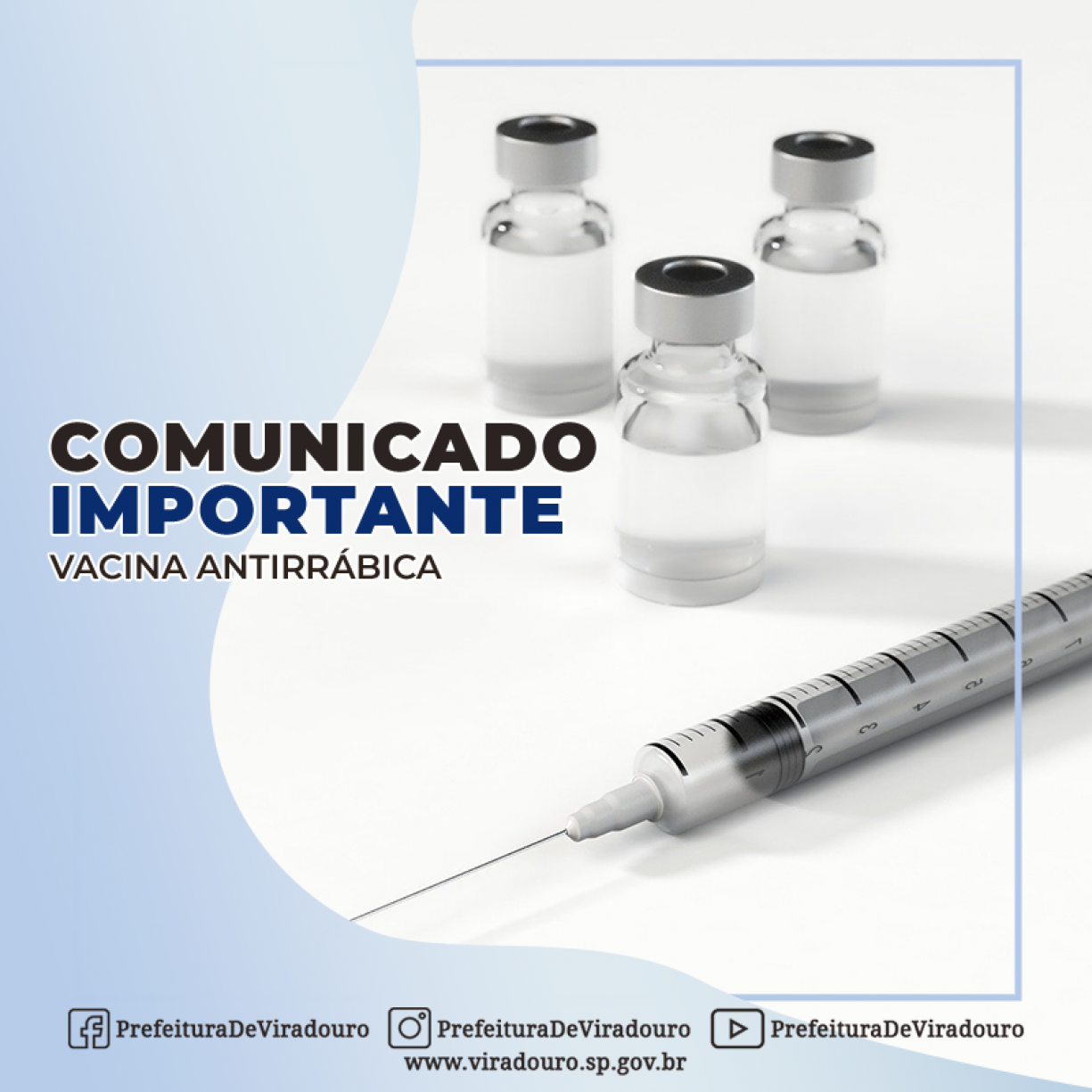 Comunicado Vacina Antirábica