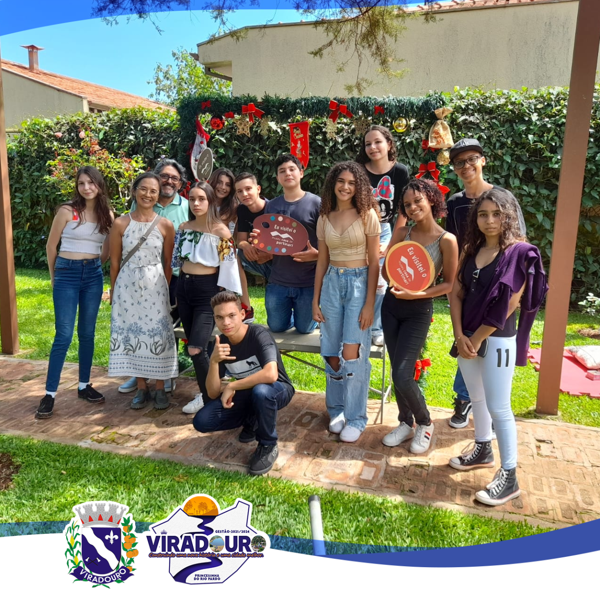 ALUNOS DE VIRADOURO VISITAM A CASA MUSEU DE PORTINARI