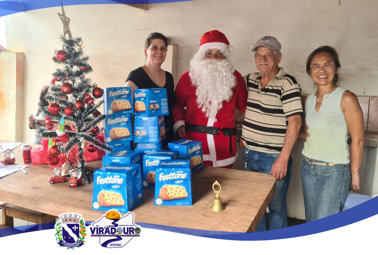 ENTIDADES PARCEIRAS DO MUNICÍPIO, RECEBERAM PANETONES E CHOCOTONES.
