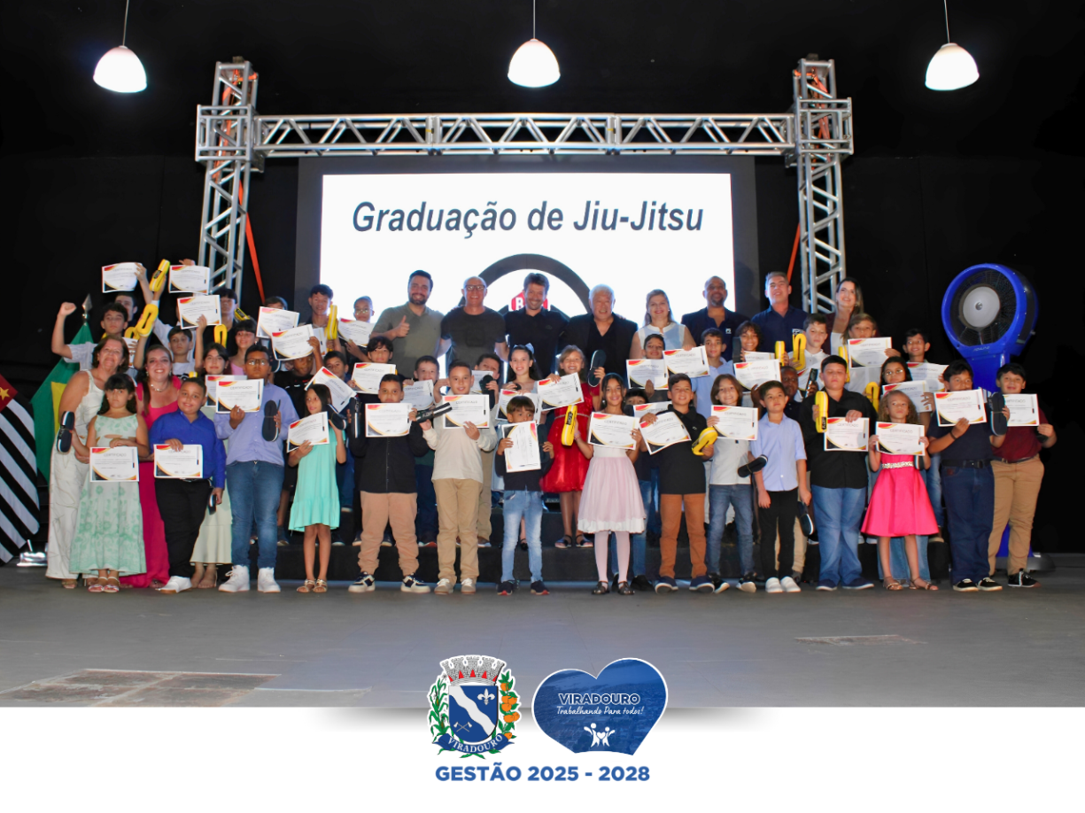 Graduação de Jiu-Jitsu dos alunos de Viradouro