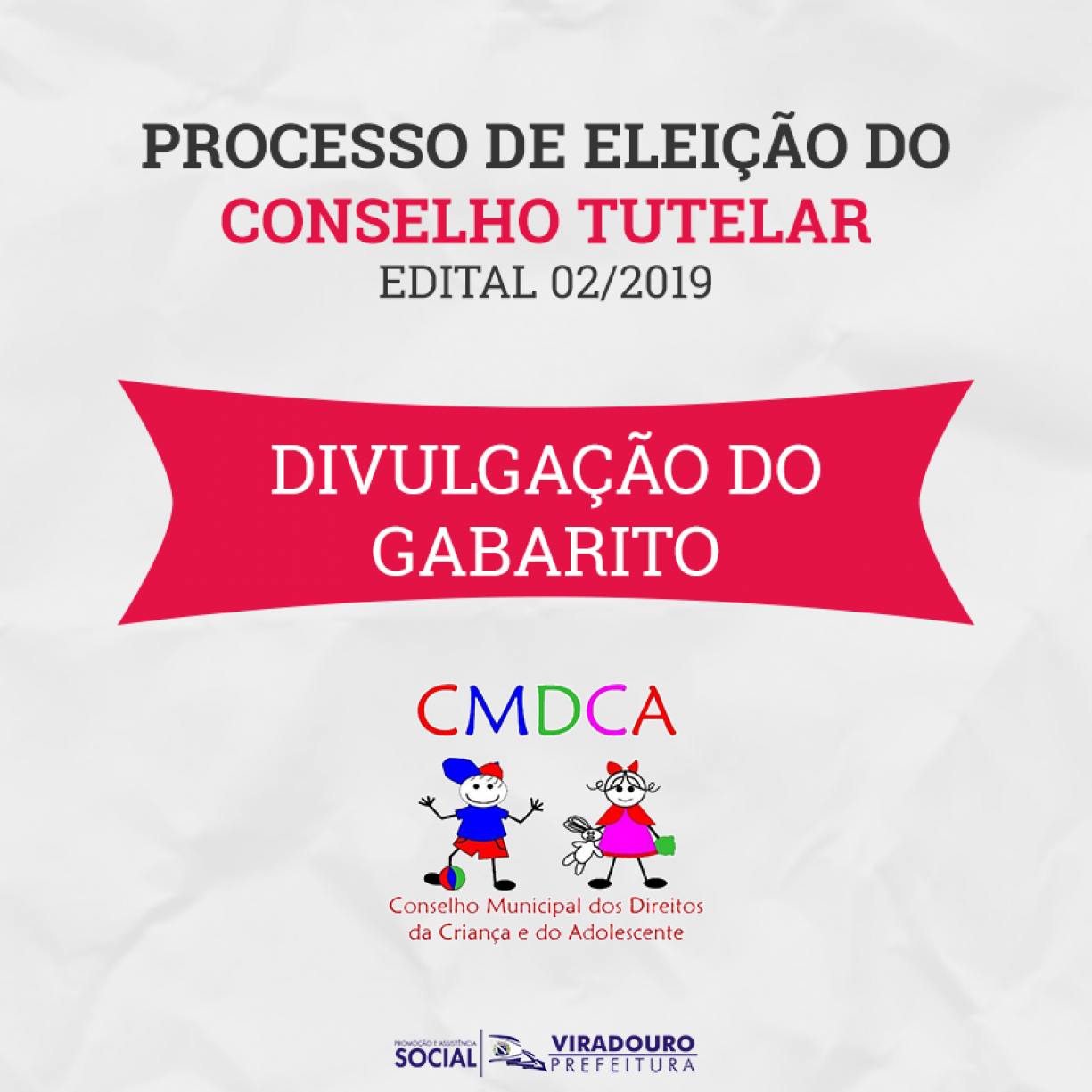 Divulgação do Gabarito Conselho Tutelar