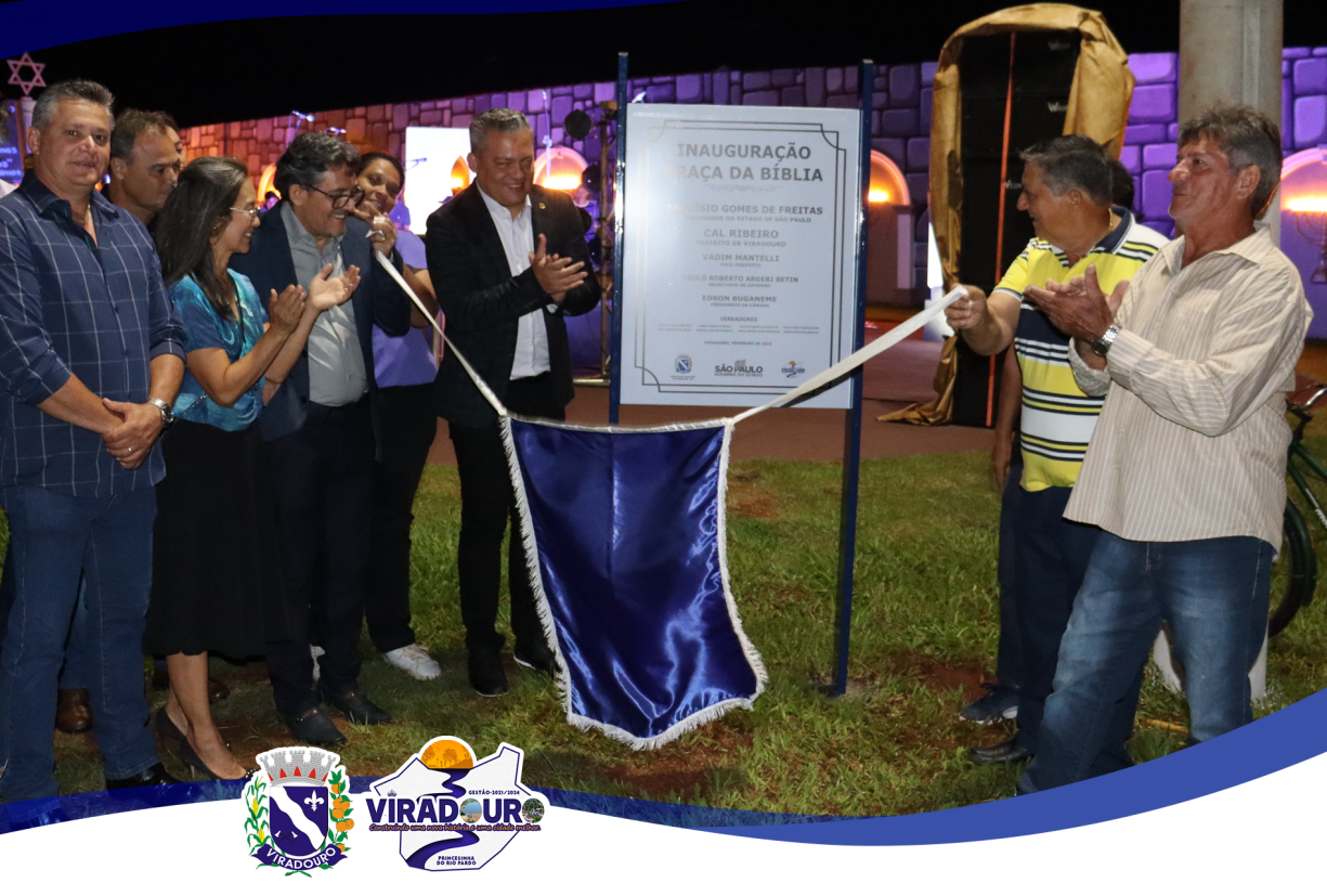 CERIMÔNIA DE INAUGURAÇÃO DA PRAÇA DA BÍBLIA