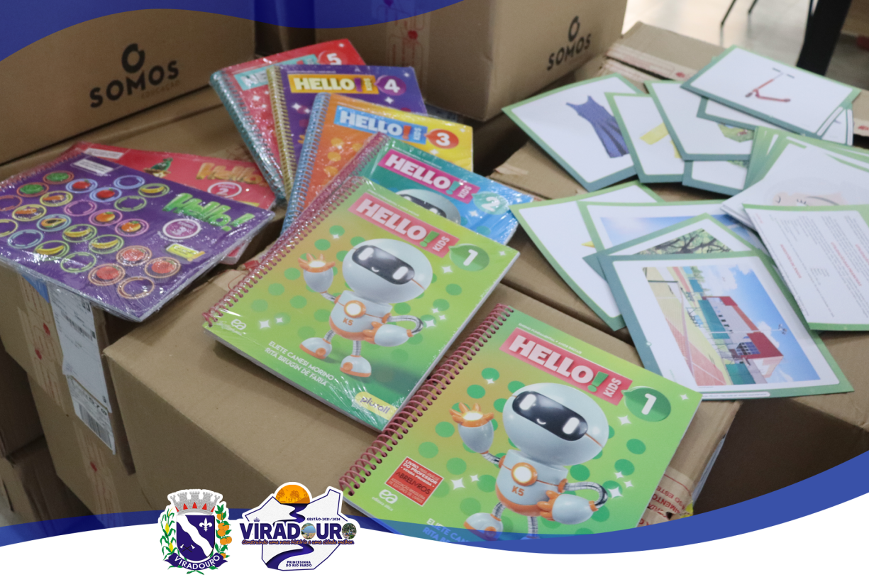 MAIS UM AVANÇO NA #EDUCAÇÃO MUNICIPAL: AGORA COM MATERIAL COMPLETO PARA AULAS DE INGLÊS.