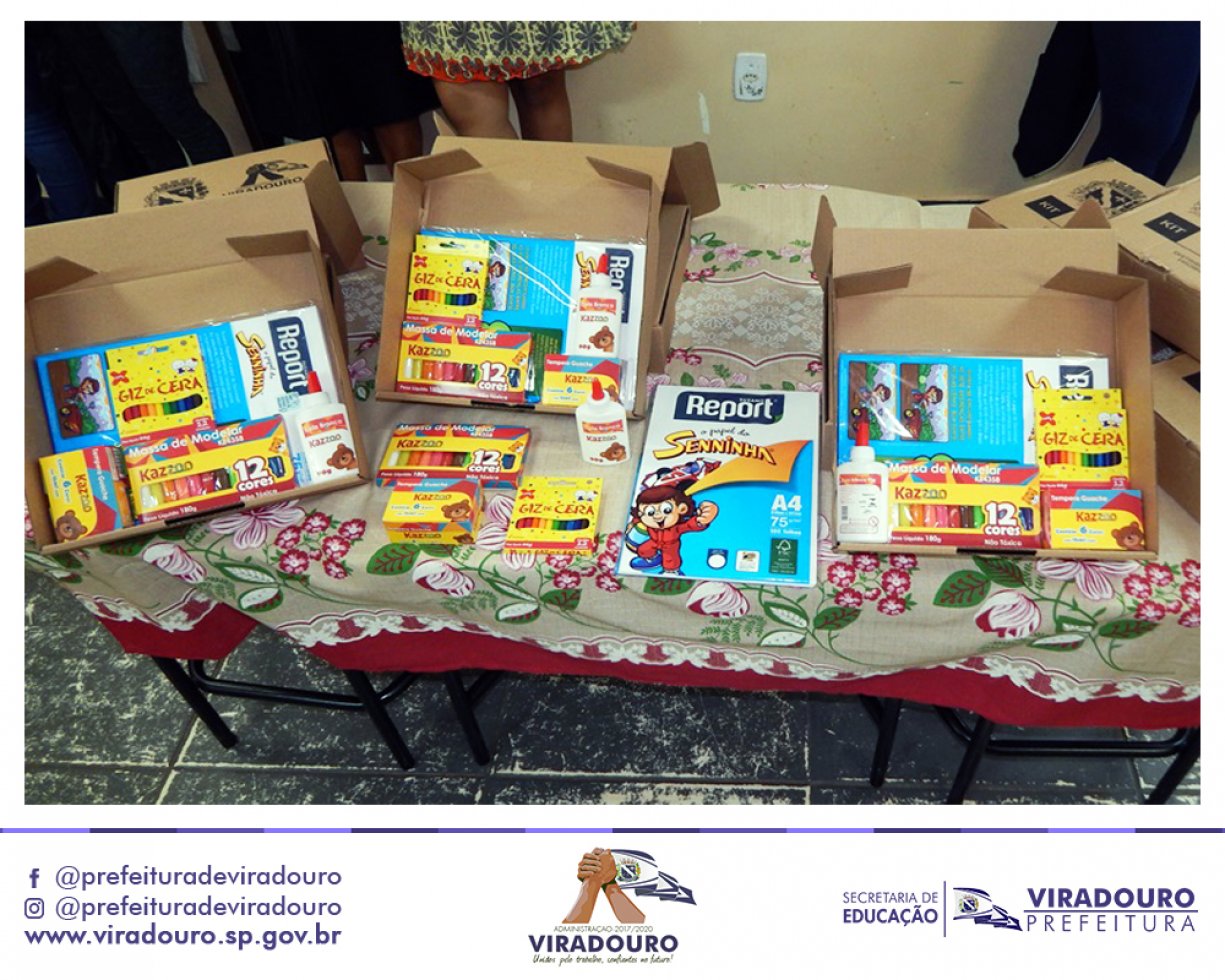 Entrega de Kits Escolares na EMEI Odete Vassalo e CMEI Nosso Cantinho