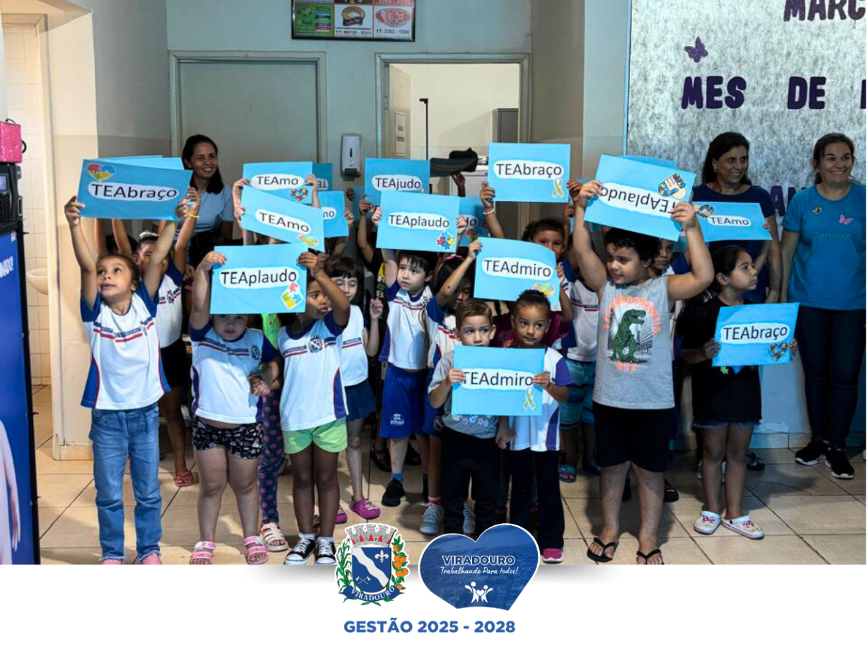 Escolas Municipais de Viradouro Promovem Ações no Dia Mundial de Conscientização sobre o Autismo
