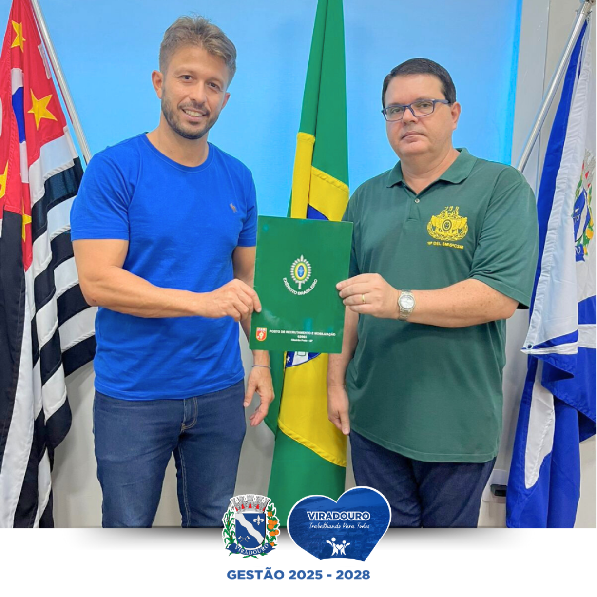 Prefeito Niltinho é empossado como Presidente da Junta de Serviço Militar de Viradouro
