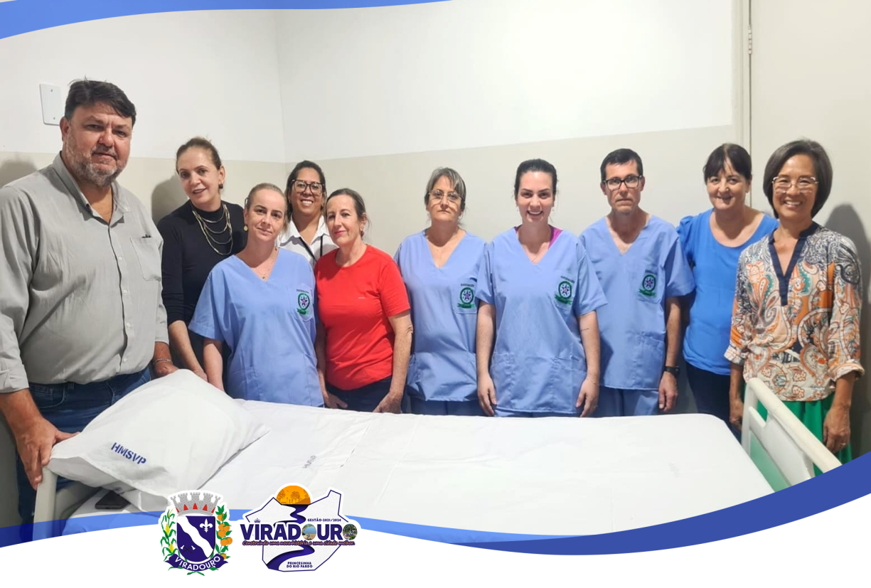 O HOSPITAL E O LAR CENTRAL (ASILO) RECEBEM LENÇÓIS.