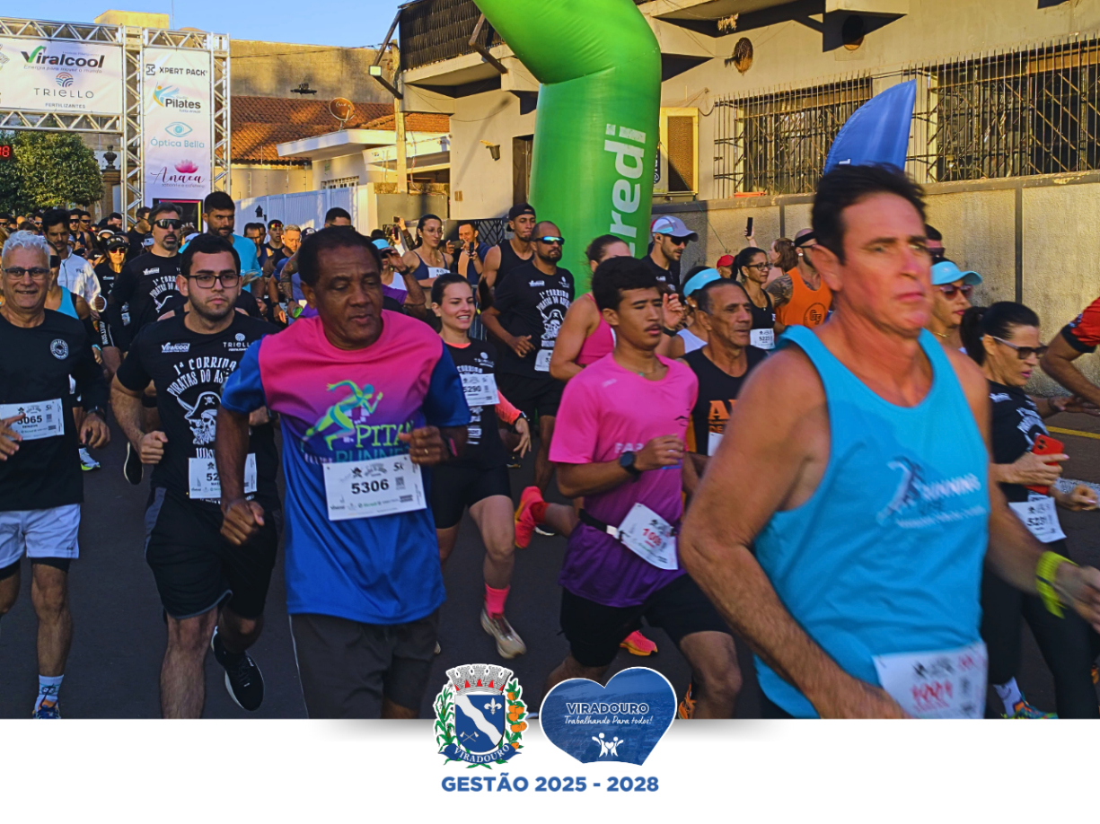 Viradouro realiza a 1ª Corrida Piratas do Asfalto com grande participação regional