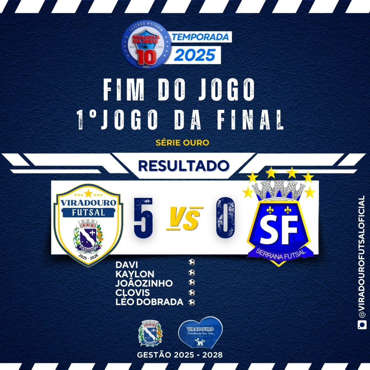 Viradouro Futsal abre vantagem na grande final contra Serrana
