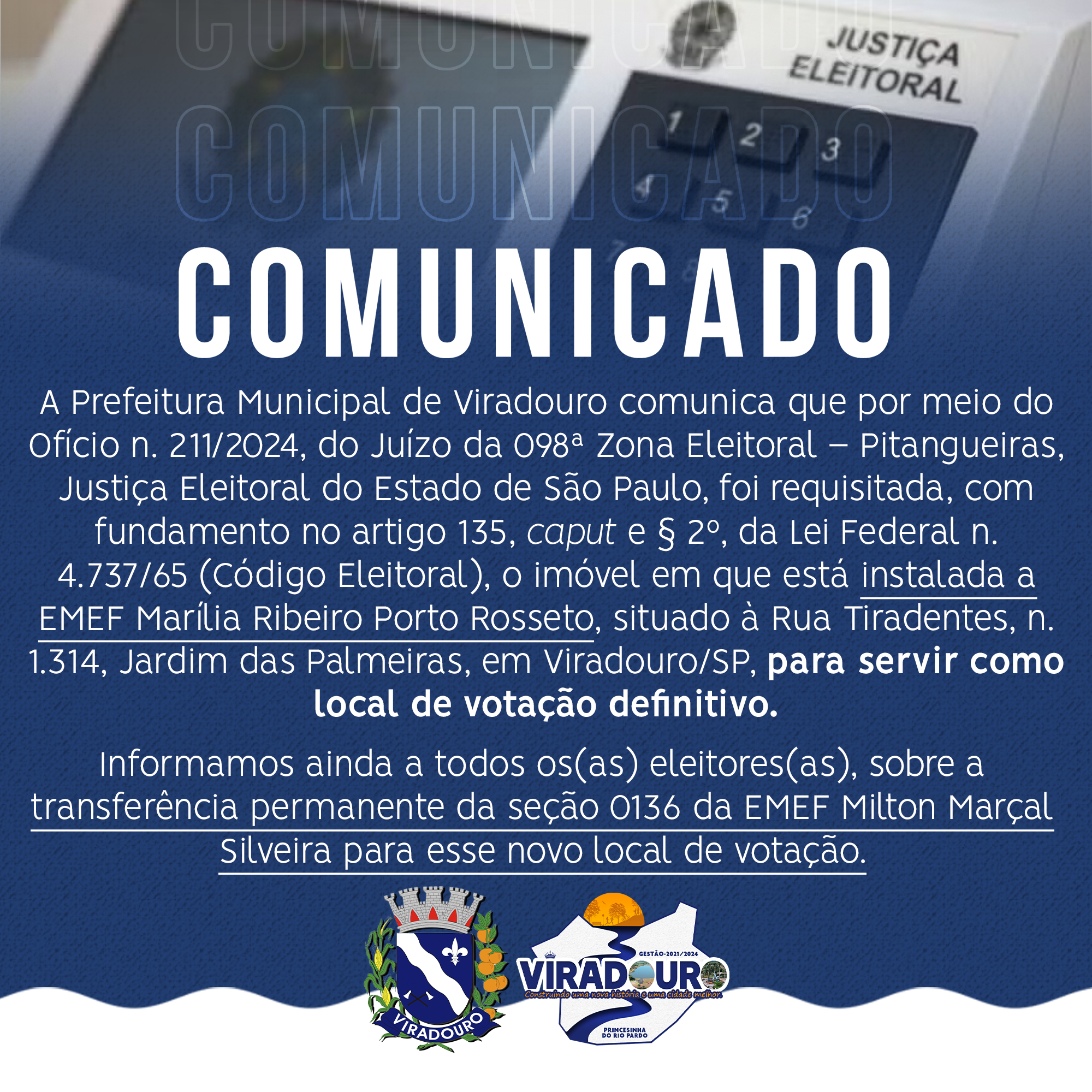 COMUNICADO IMPORTANTE