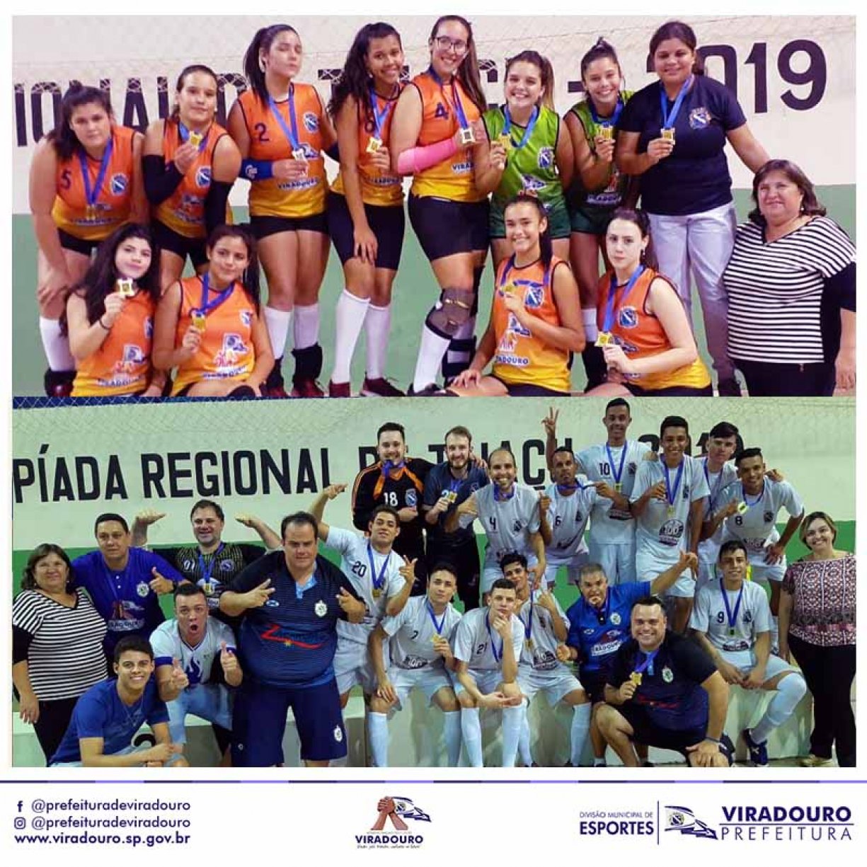 Viradouro e Futsal e Voley Campeões da 13ª Olimpíada de Taiaçu