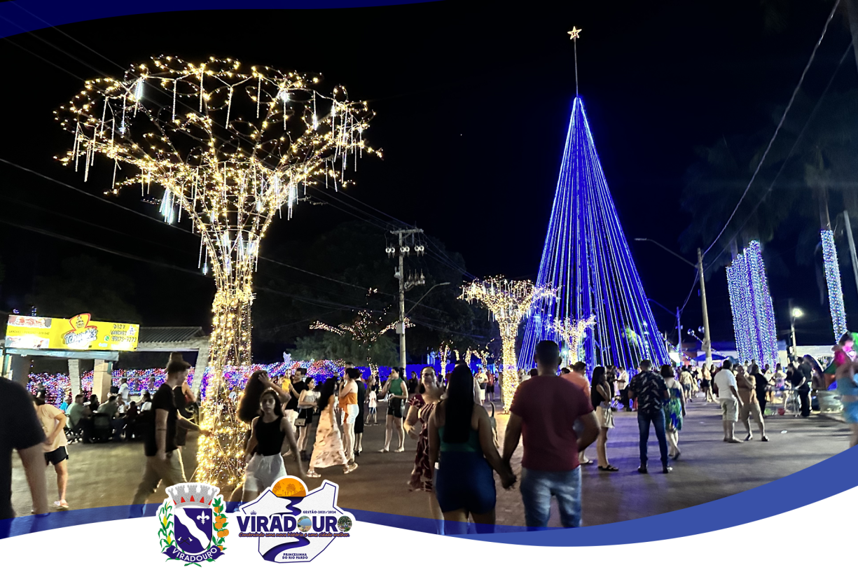 NATAL ILUMINADO DA FAMÍLIA 2023 BRILHA EM VIRADOURO! 