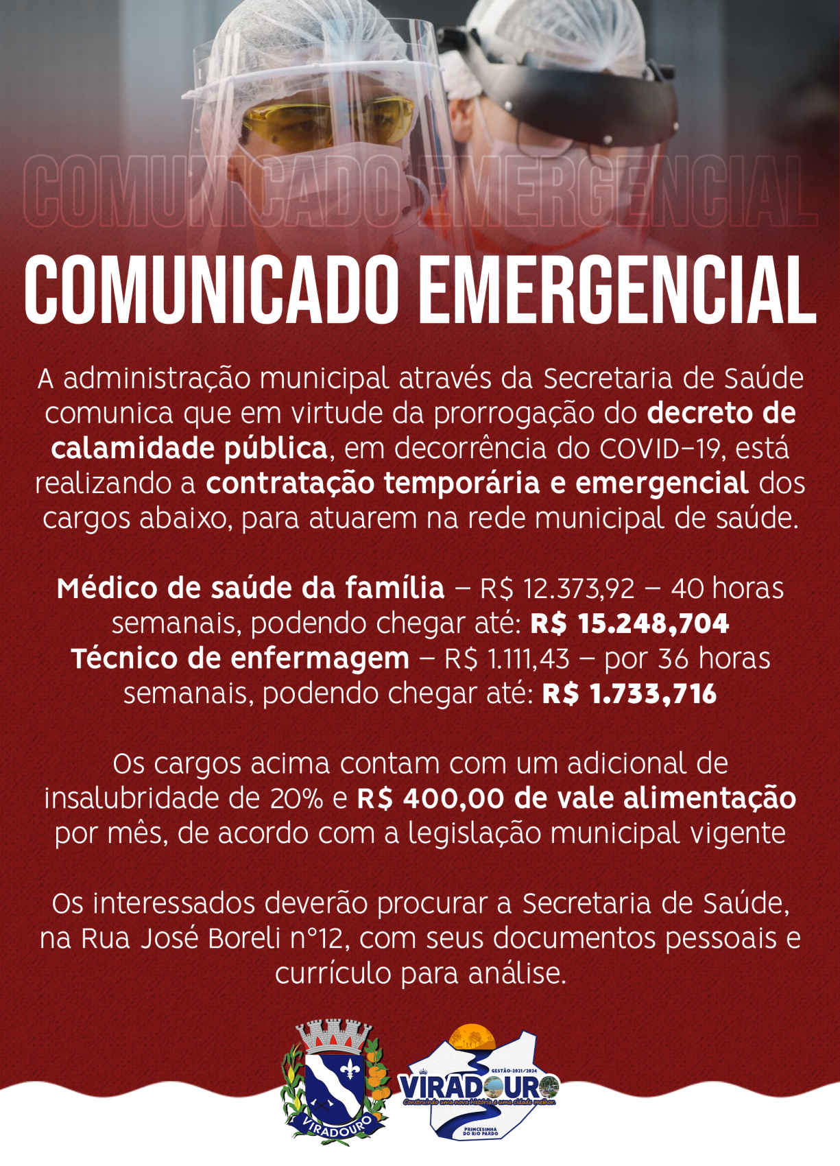 Comunicado Emergencial