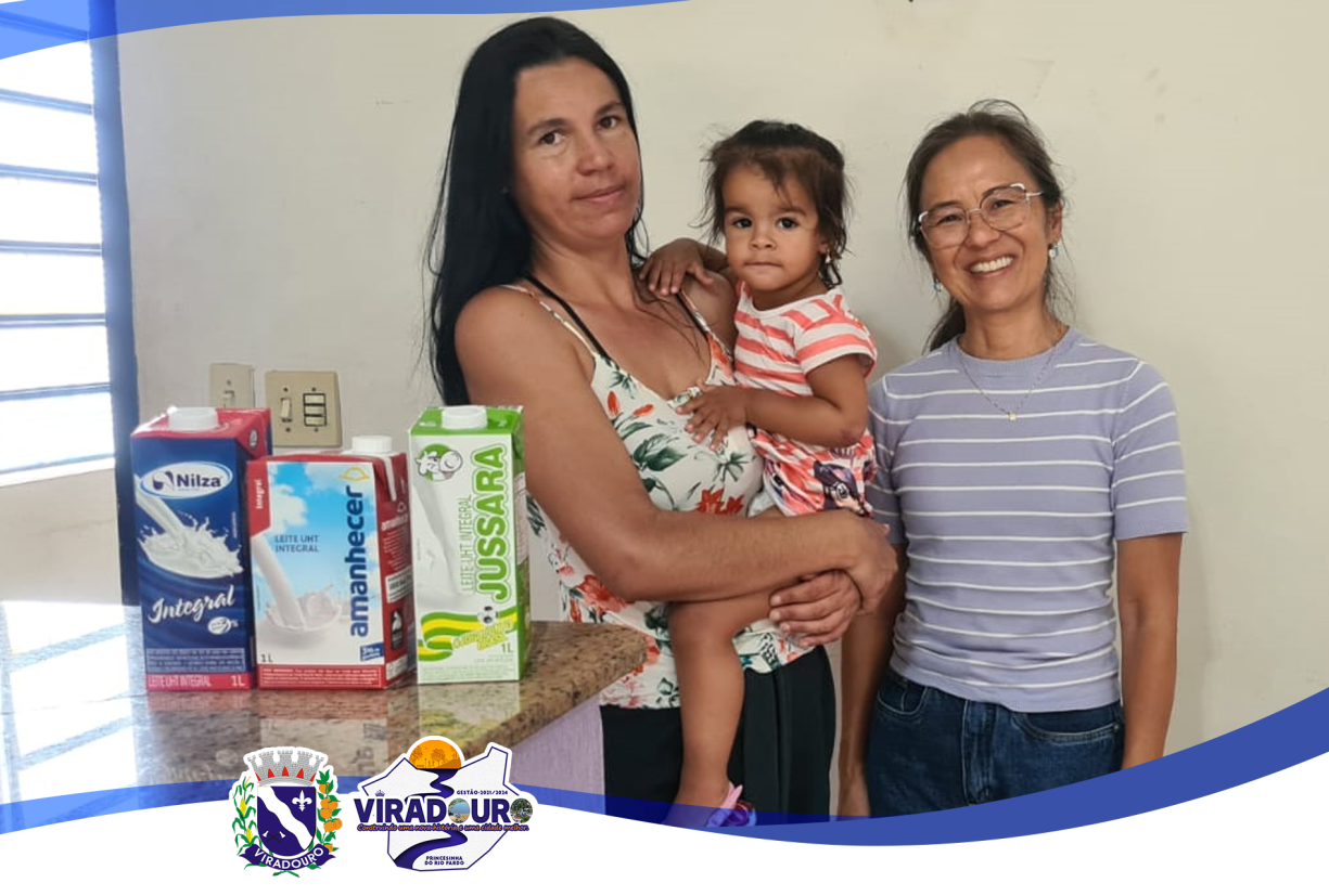 OS LEITES ARRECADADOS NO CAMPEONATO MUNICIPAL DE FUTSAL SÃO ENTREGUES PARA FAMÍLIAS REFERENCIADAS PELO CRAS PELO FUNDO SOCIAL.