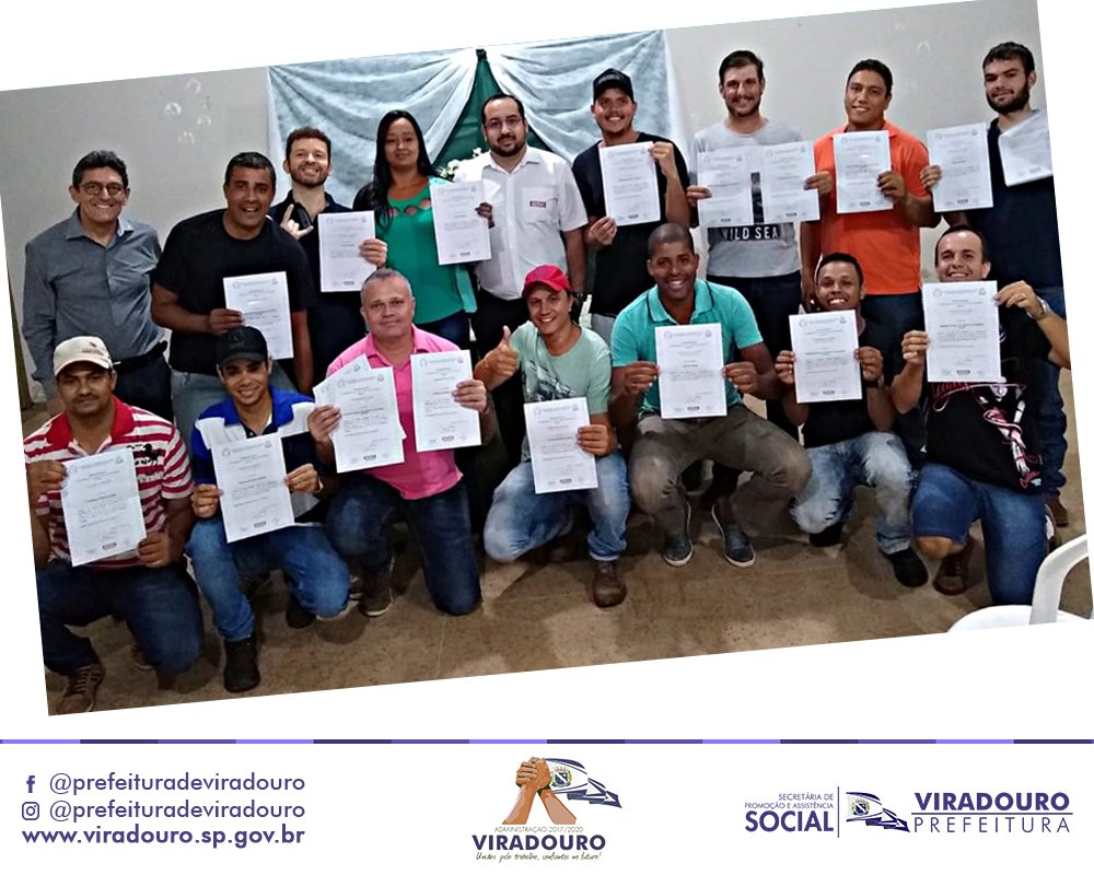 Entrega dos Certificados do Curso de Eletricista