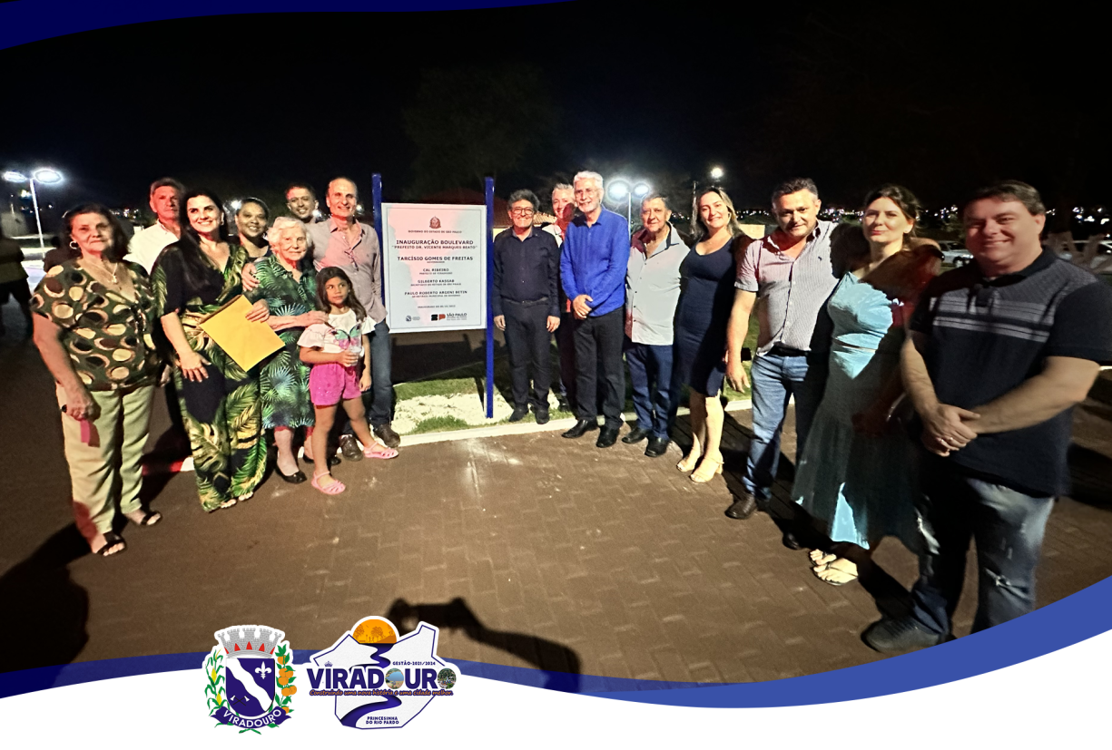 INAUGURAÇÃO DO BOULEVARD VICENTE MARQUES BEATO: Uma celebração de homenagem e desenvolvimento sustentável.