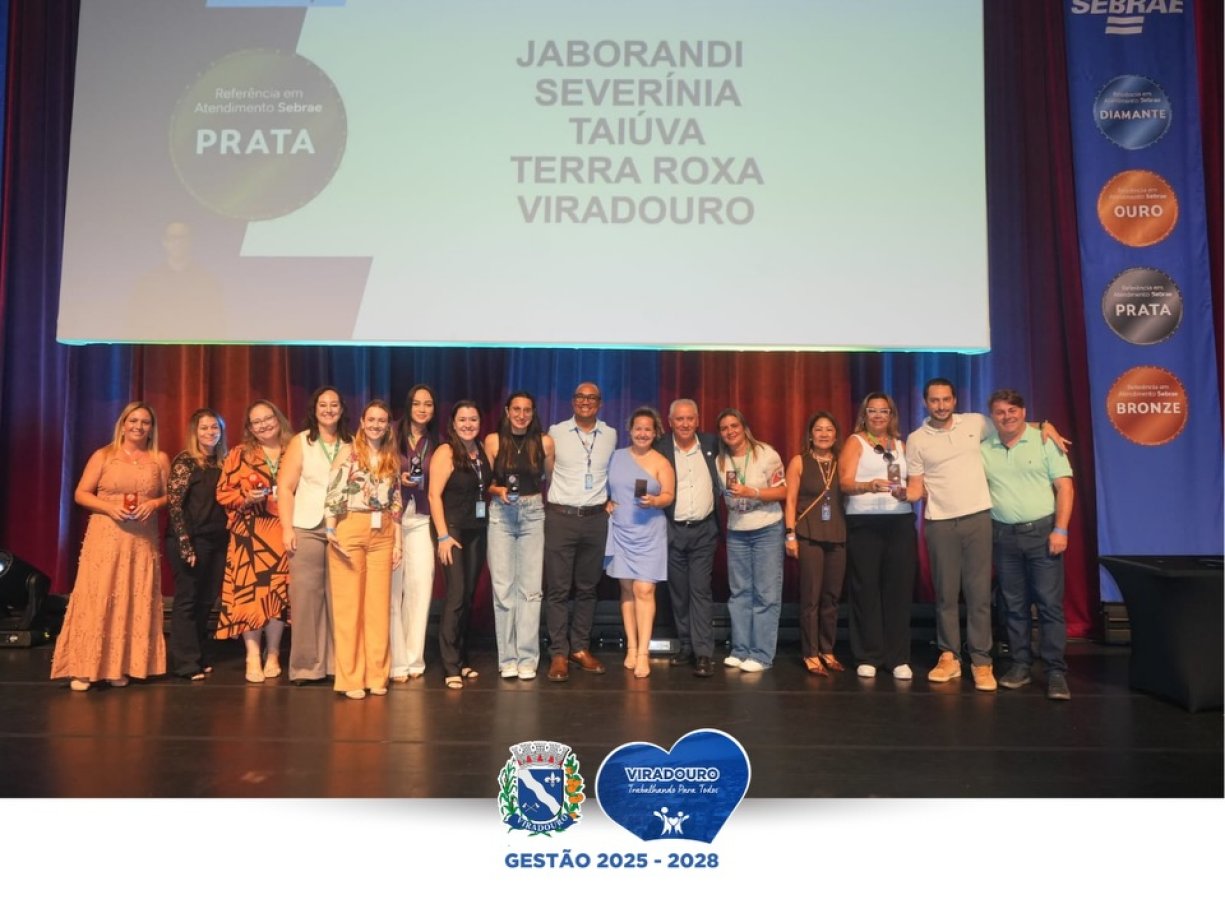 Viradouro conquista Selo Prata de Referência em Atendimento do Sebrae
