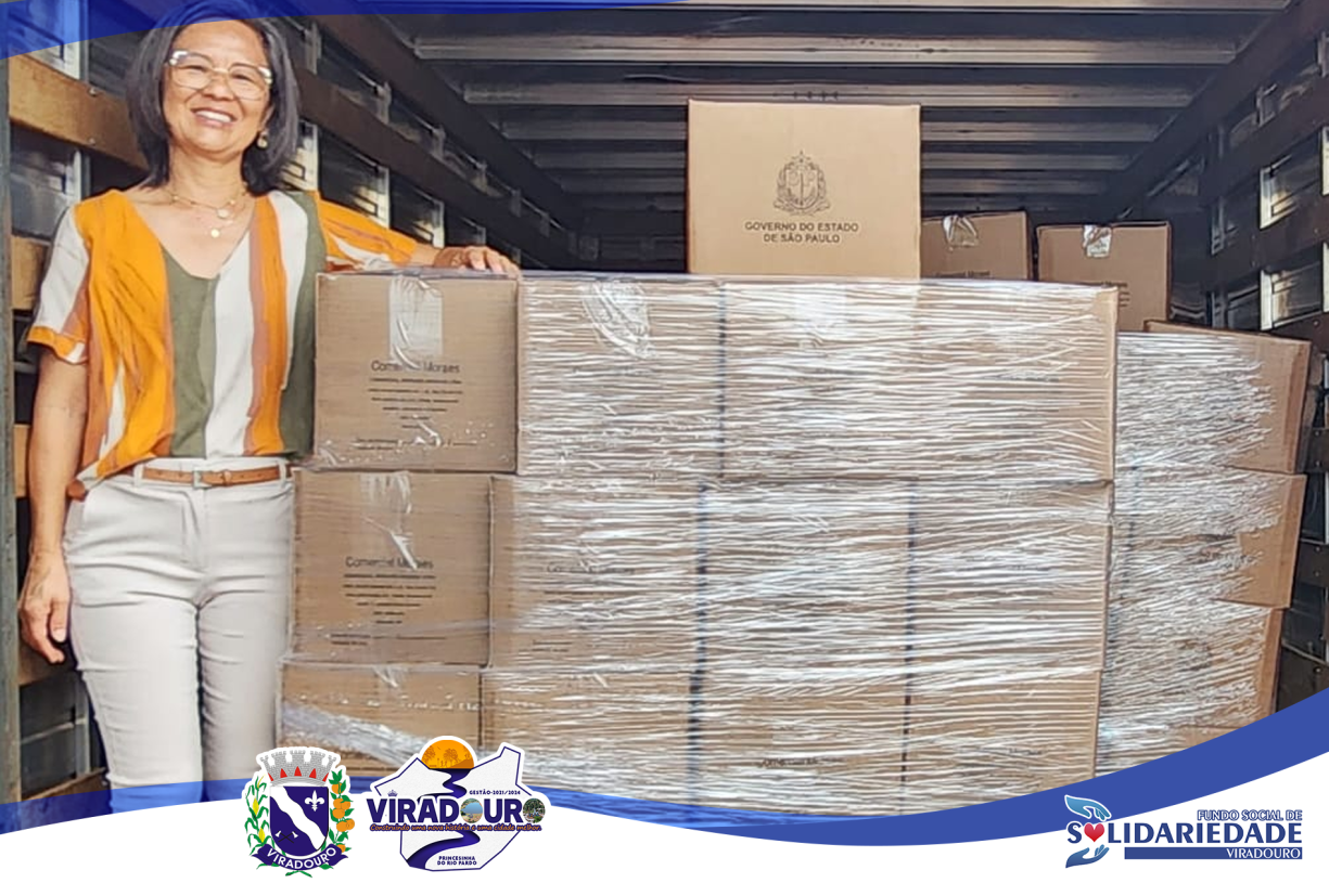 O Fundo Social de Solidariedade de Viradouro expressa a nossa profunda gratidão ao Fundo Social de São Paulo, na pessoa da nossa Primeira Dama do Estado, Cristiane Freitas, pelas cestas recebidas. Cer
