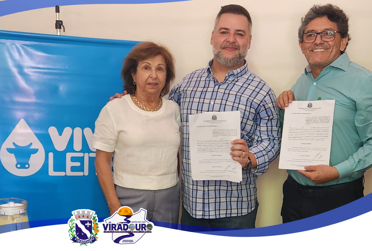 VIRADOURO RENOVA CONVÊNIO DO PROGRAMA VIVA LEITE PARA AMPLIAÇÃO DO ATENDIMENTO ÀS FAMÍLIAS!