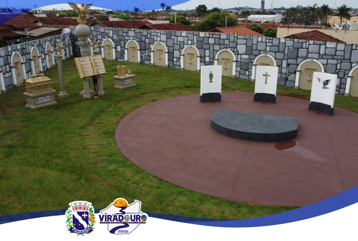 PRAÇA DA BÍBLIA - VIRADOURO - UMA OBRA LINDA DE ARQUITETURA E FÉ!