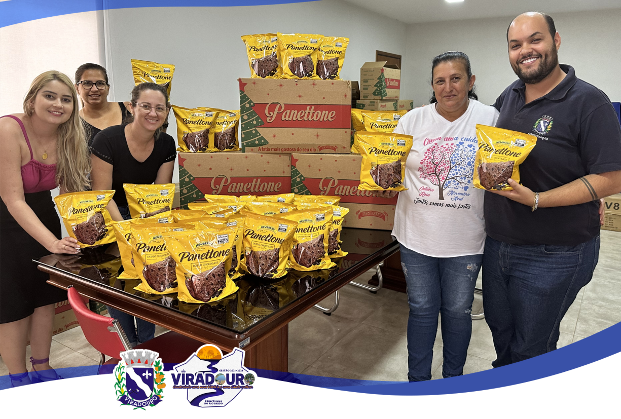 UM DOCE AGRADECIMENTO AOS NOSSOS COLABORADORES: PREFEITURA DISTRIBUI CHOCOTONES E DESEJA FELIZ NATAL!