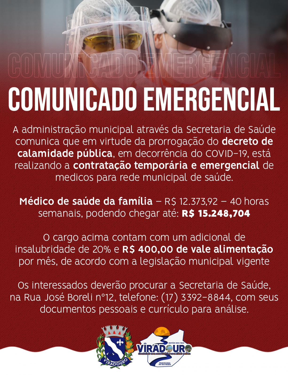 Comunicado Emergencial