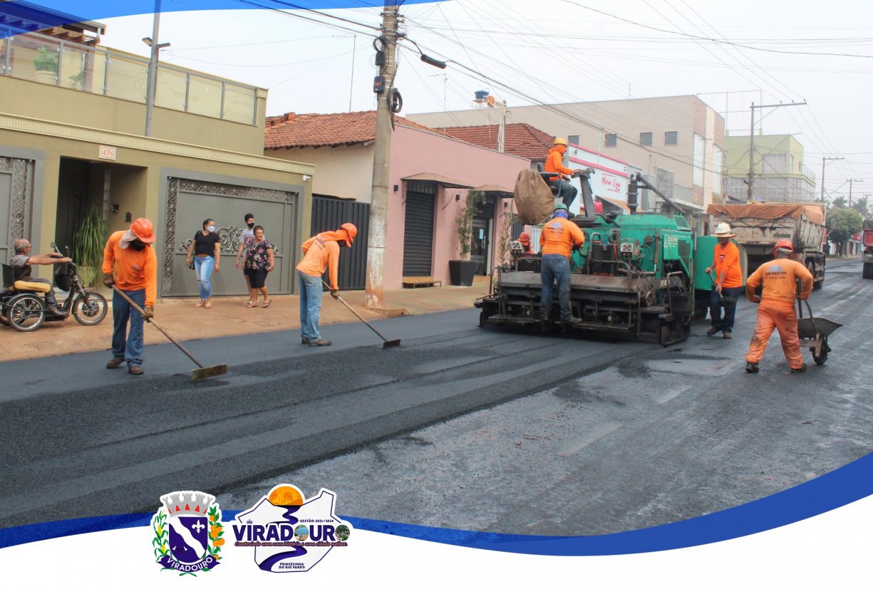 Iniciando mais uma etapa de recuperação do piso asfáltico de nossa cidade.