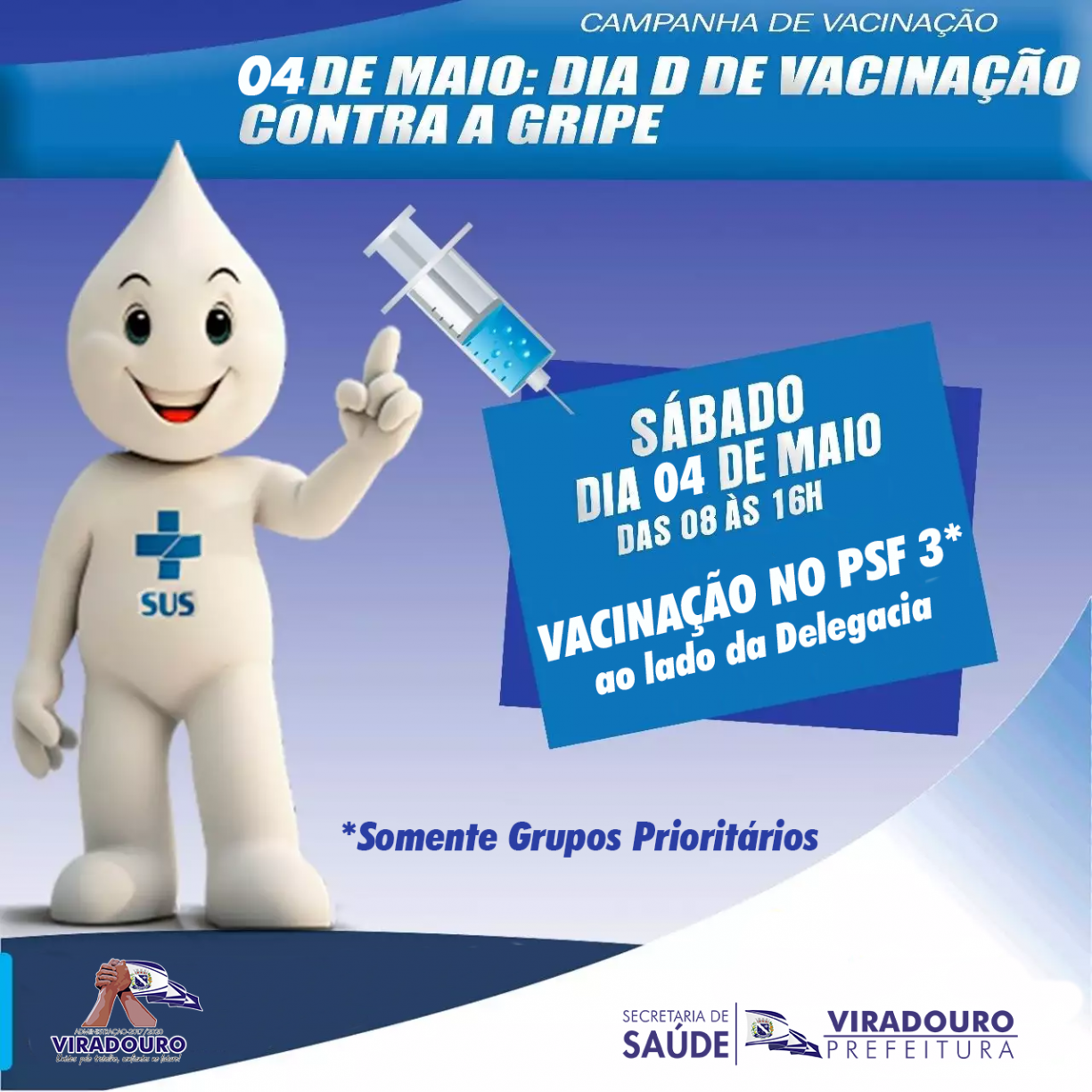 Dia D de Vacinação Contra Gripe